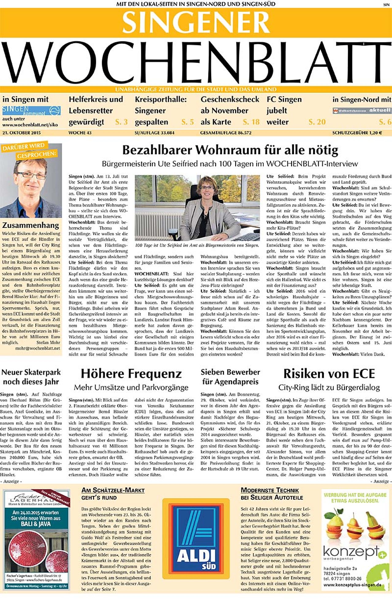 Ausgabe 43 vom 21. Oktober 2015