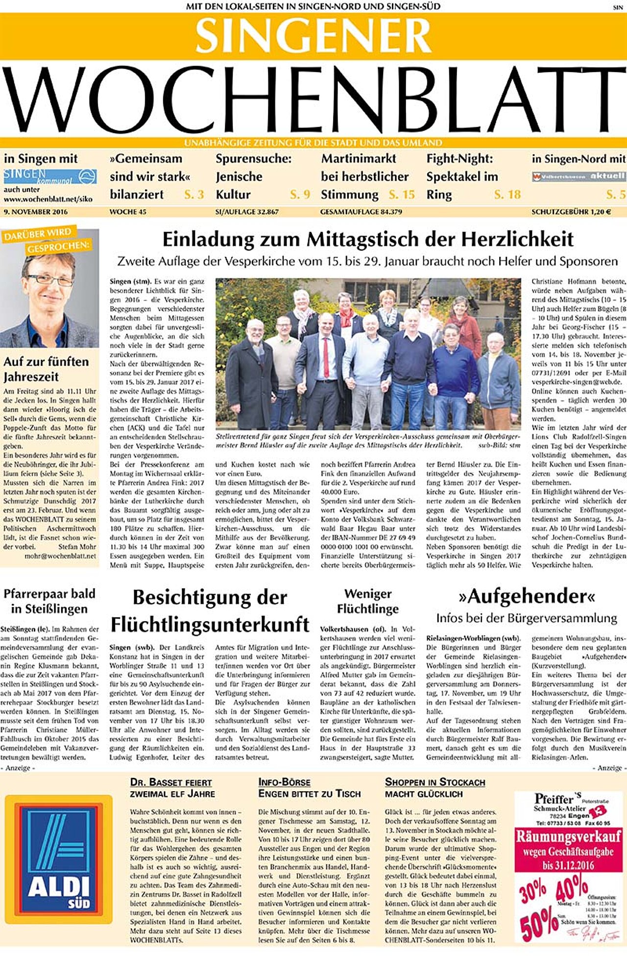 Ausgabe 45 vom 09. November 2016