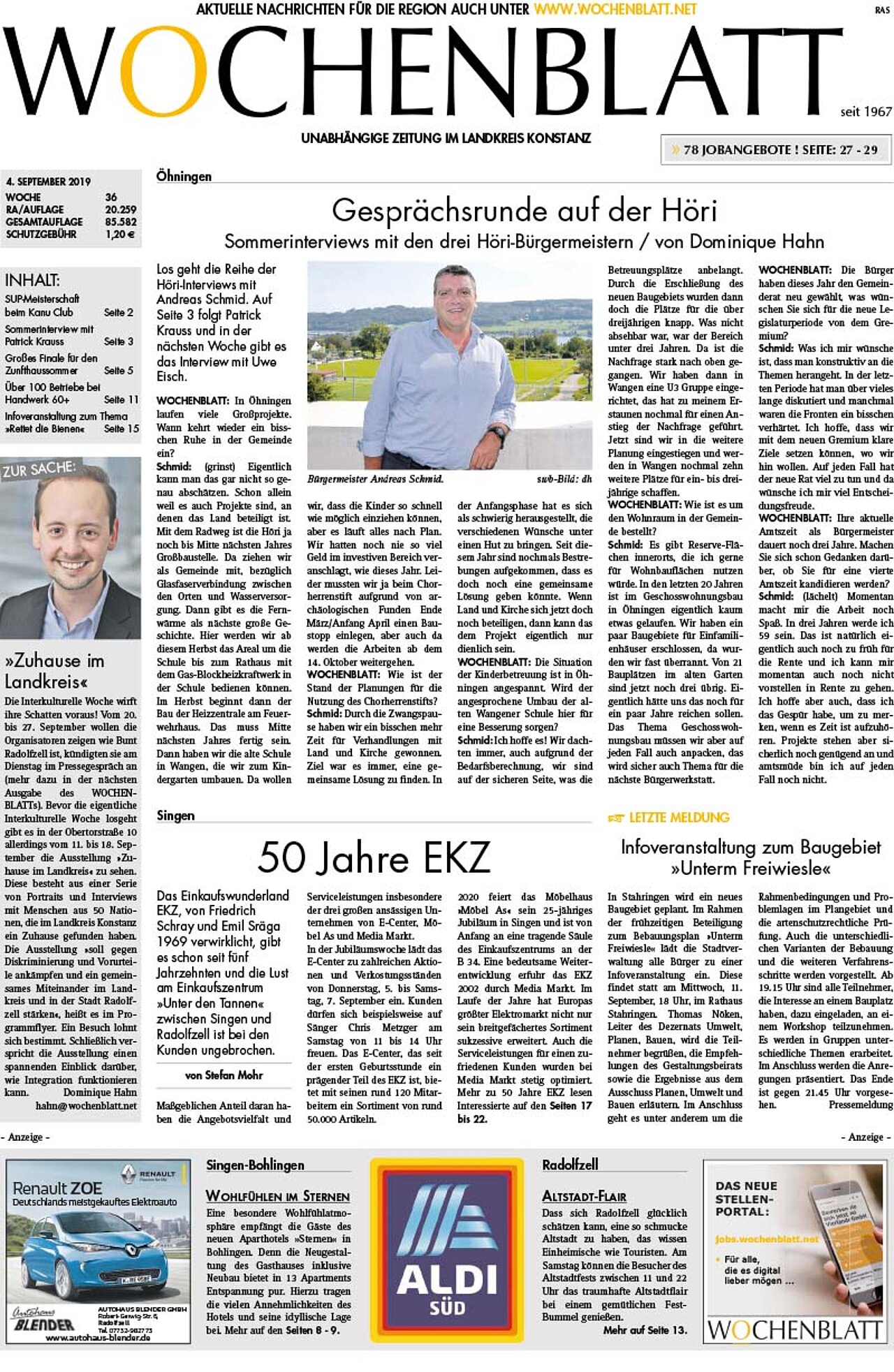 Ausgabe 36 vom 04. September 2019