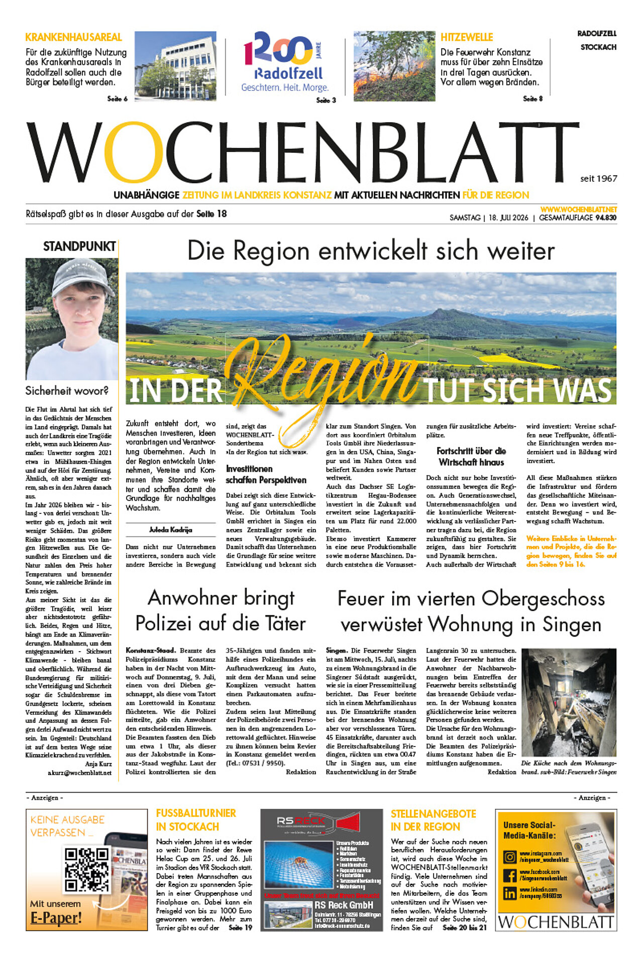 Ausgabe 29 vom 18. Juli 2026