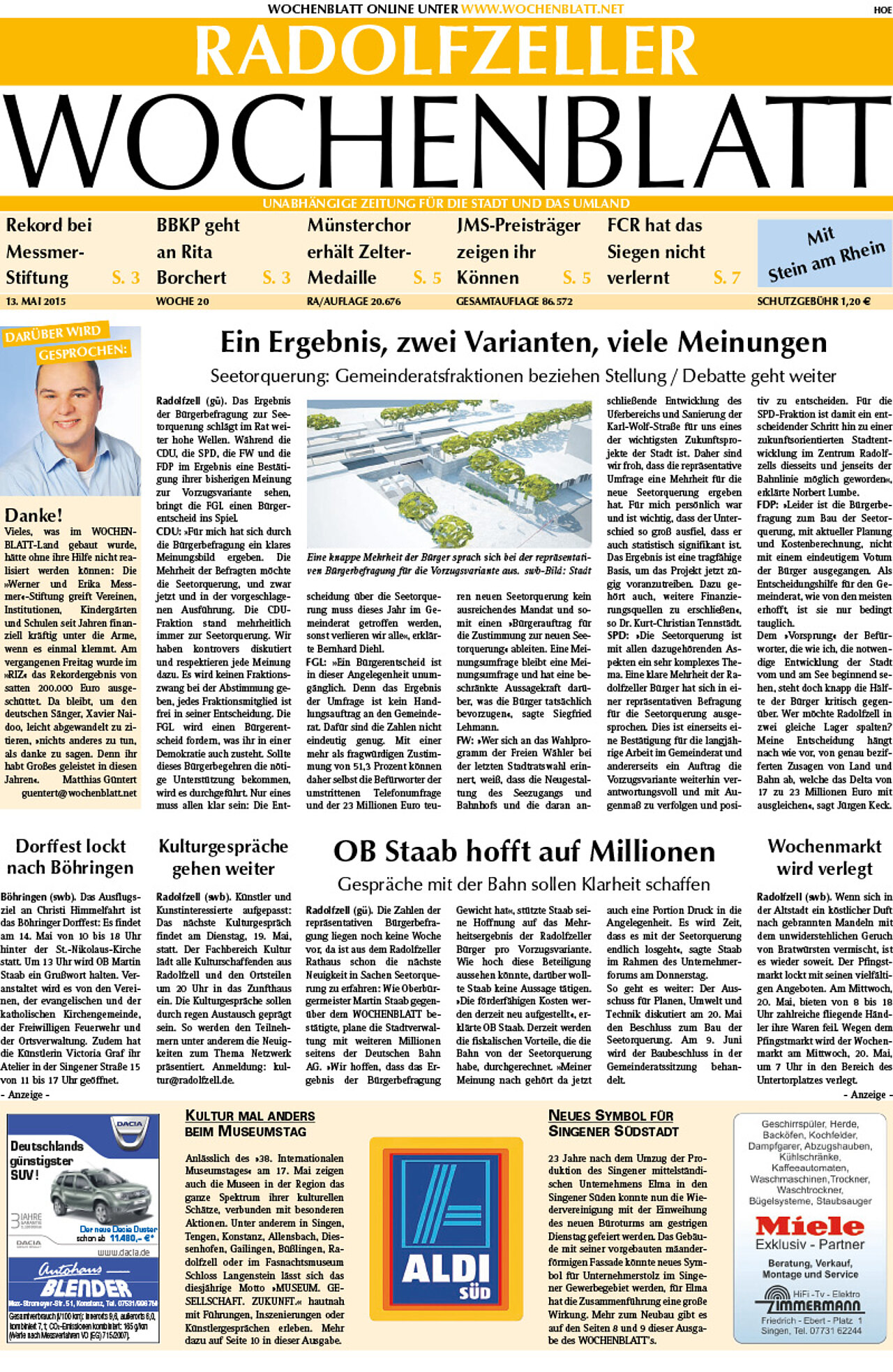 Ausgabe 20 vom 13. Mai 2015