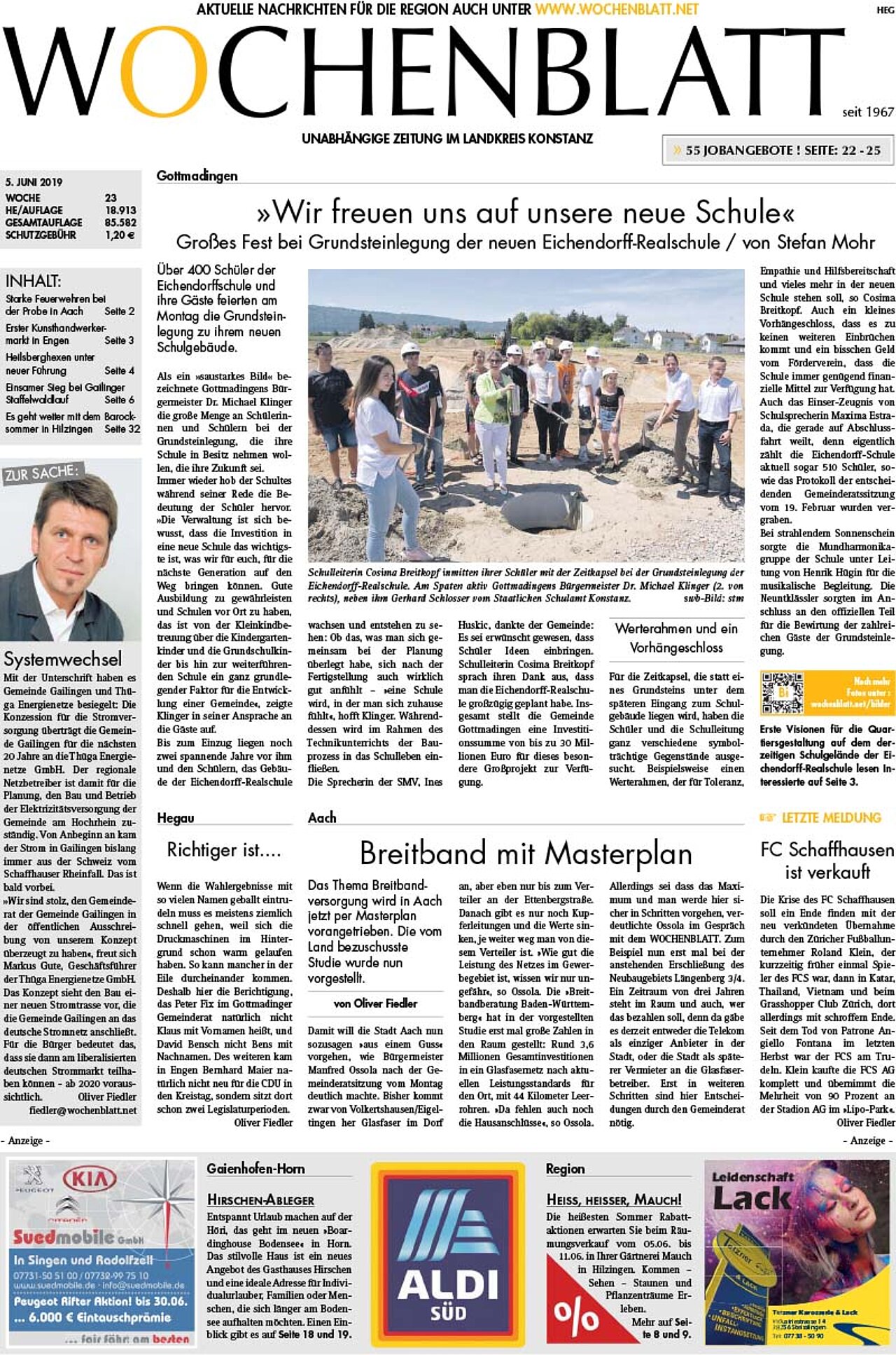 Ausgabe 23 vom 05. Juni 2019
