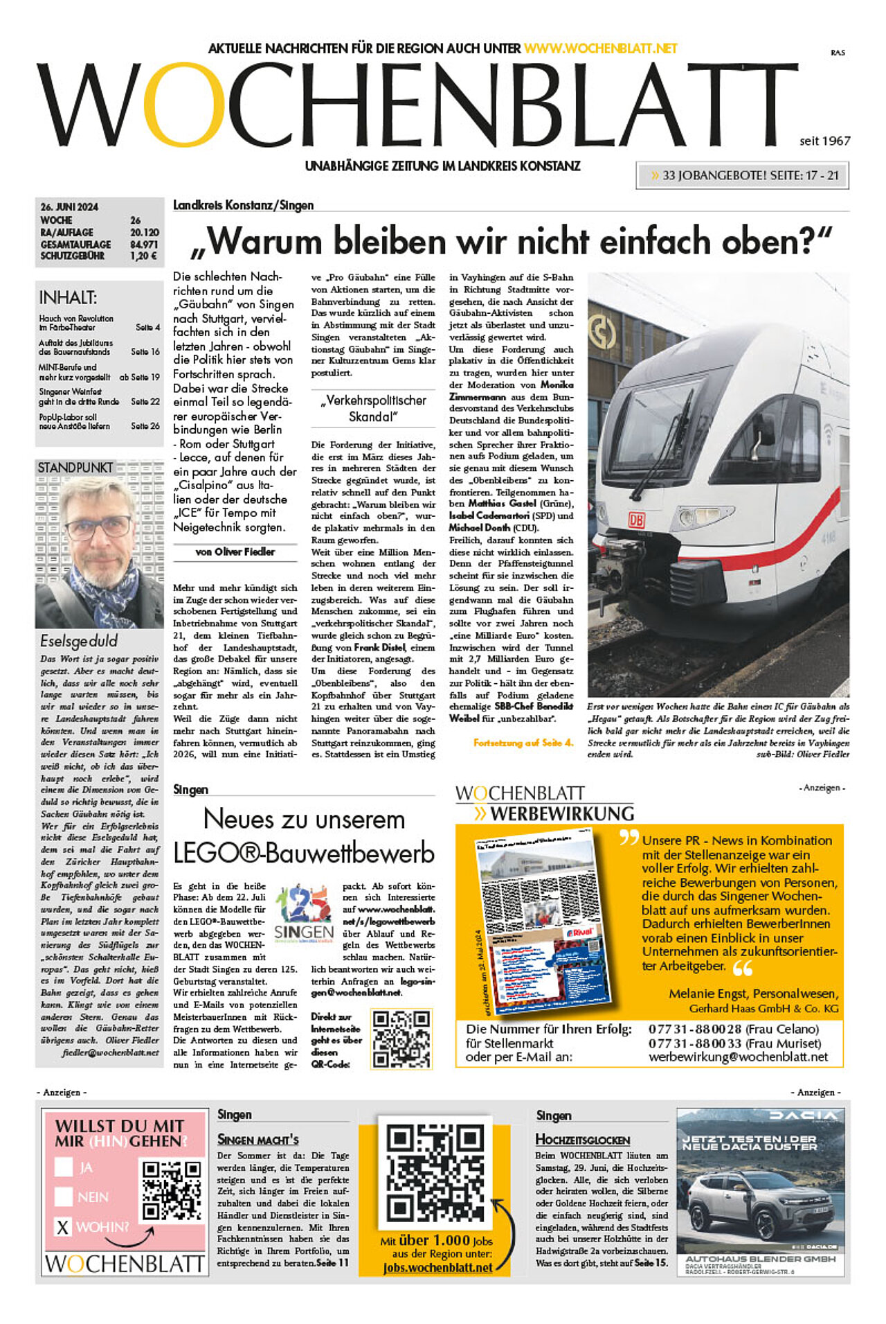 Ausgabe 26 vom 26. Juni 2024