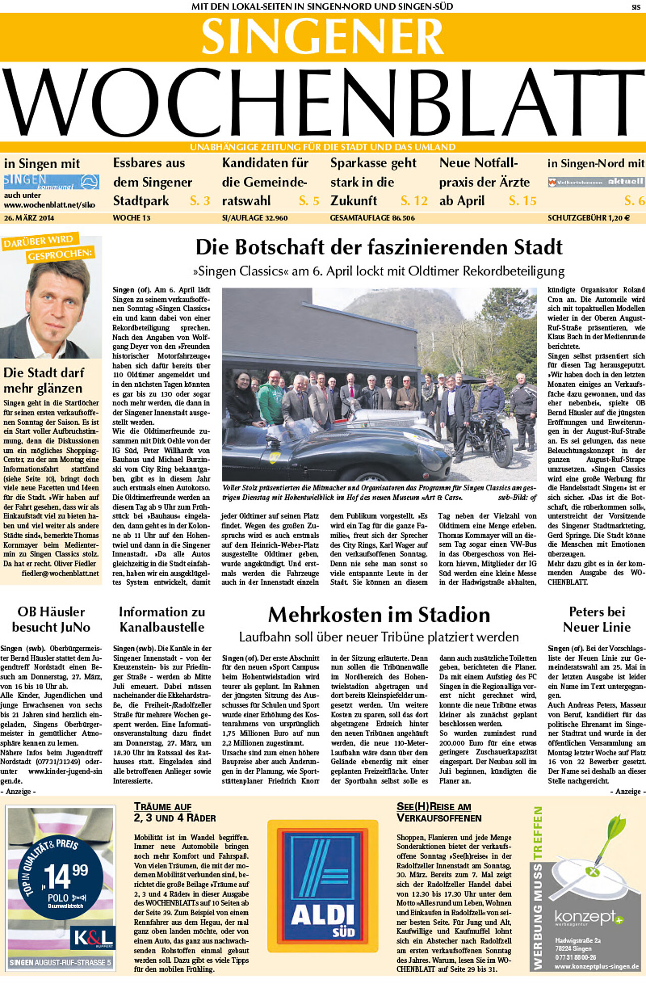 Ausgabe 13 vom 26. März 2014