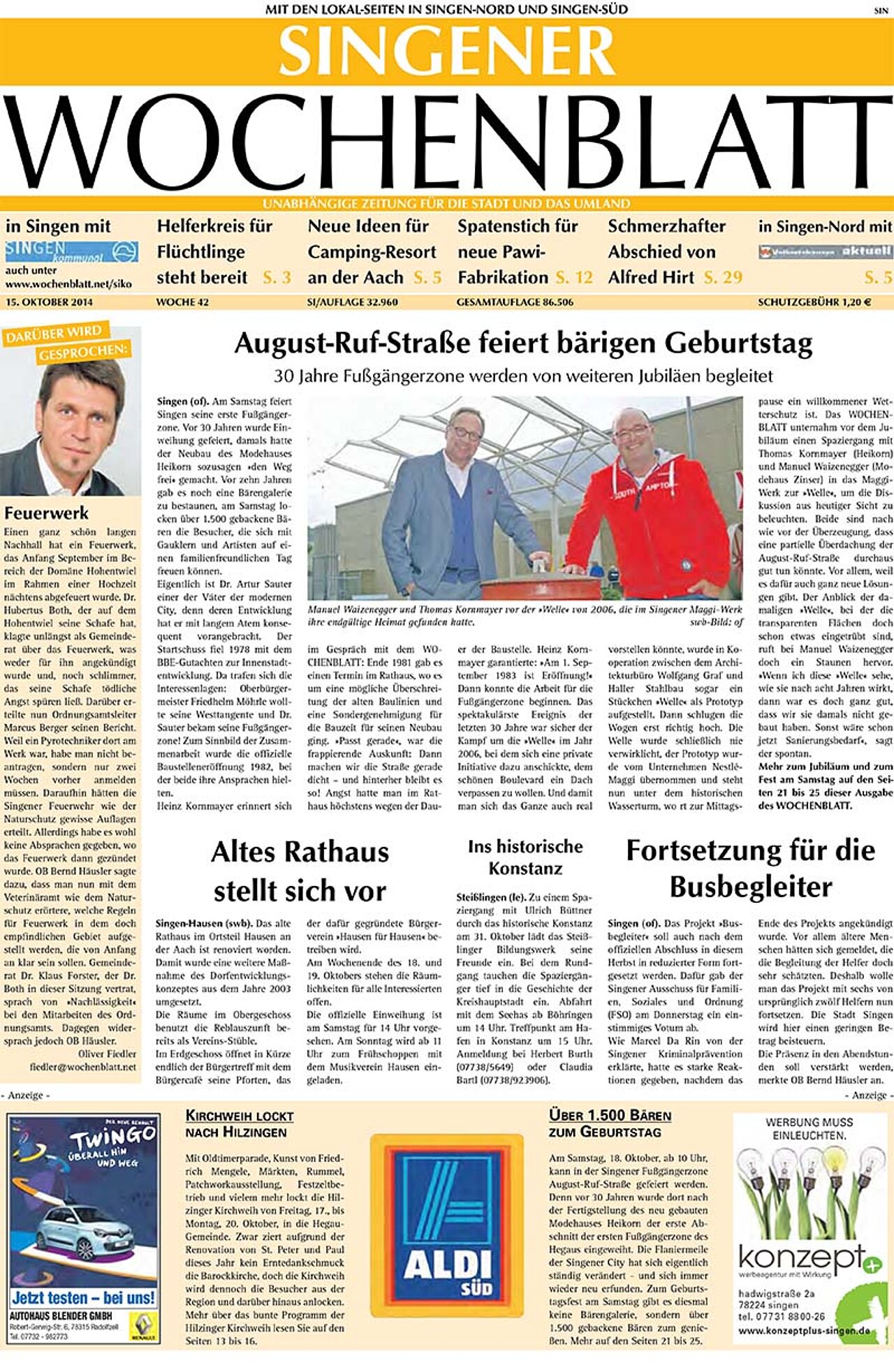 Ausgabe 42 vom 15. Oktober 2014