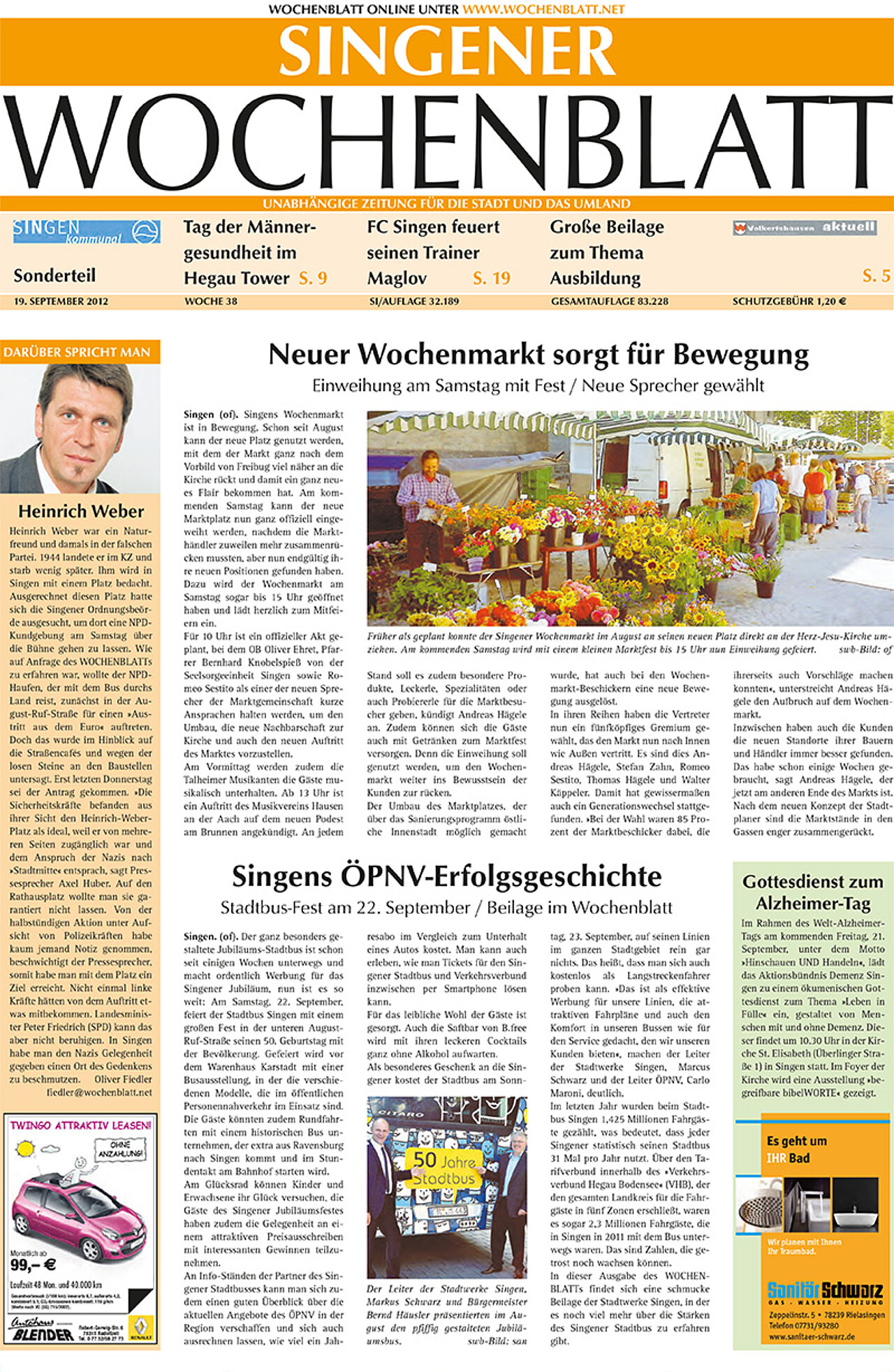 Ausgabe 38 vom 19. September 2012
