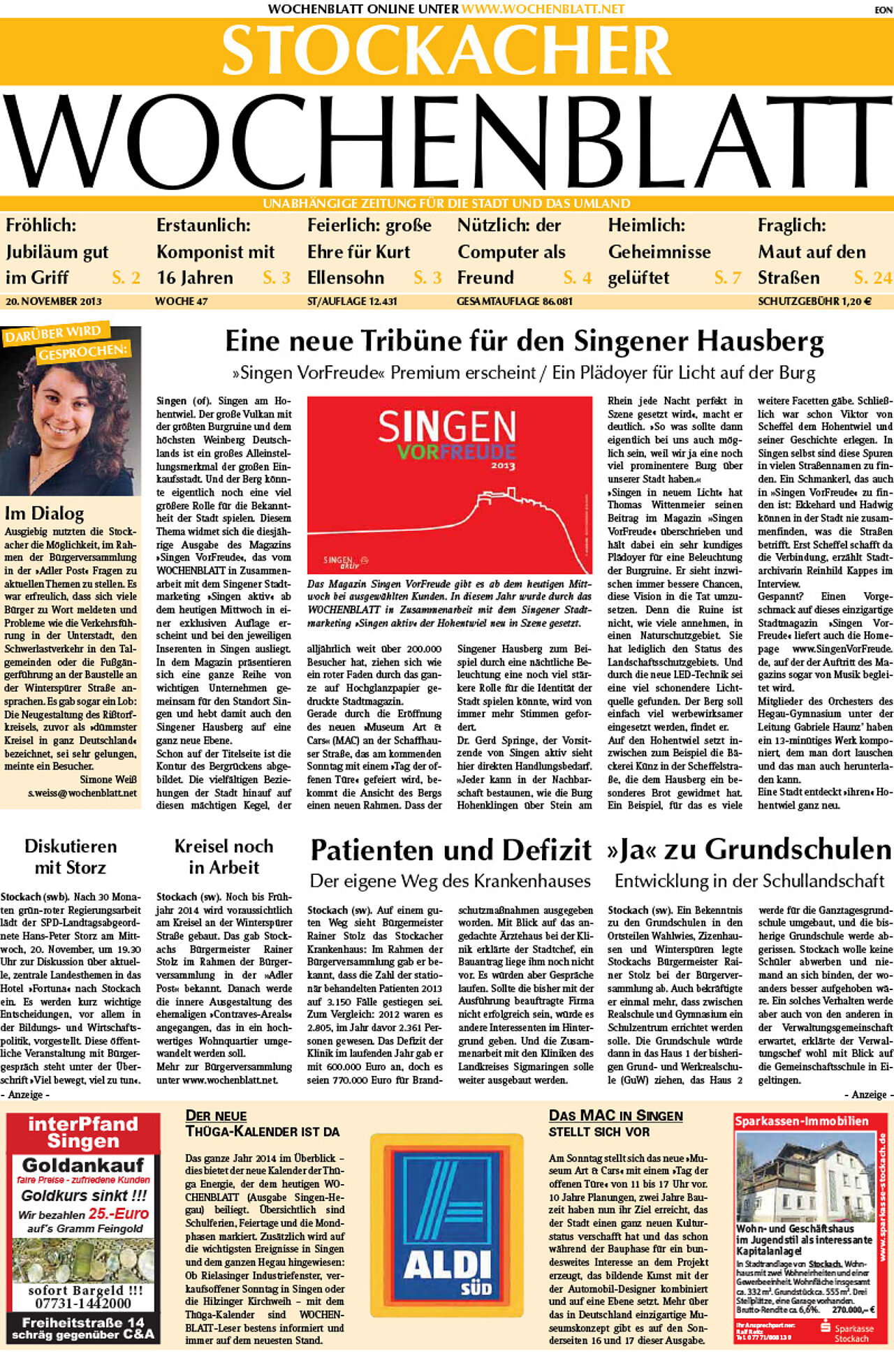 Ausgabe 47 vom 20. November 2013