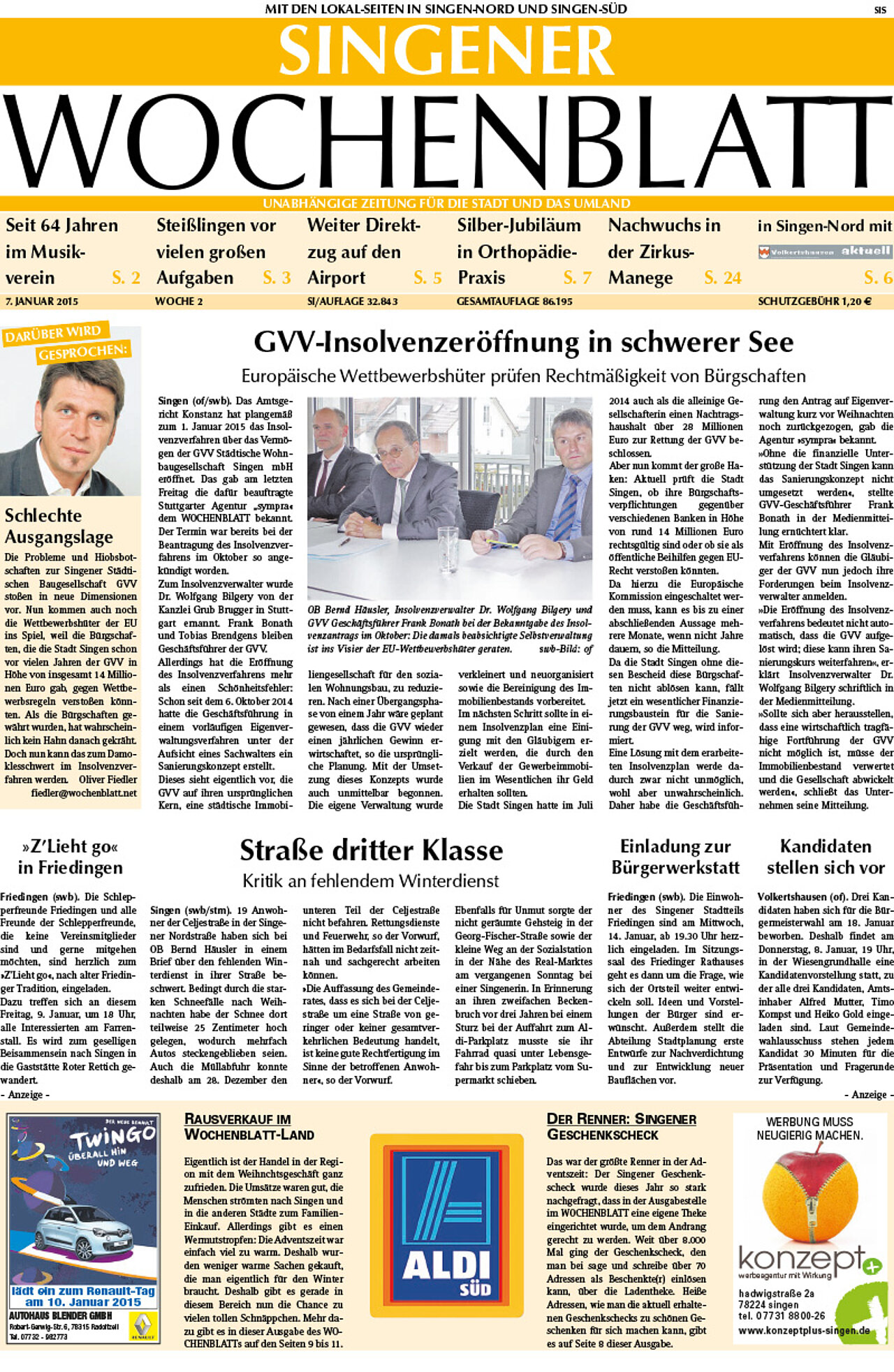 Ausgabe 02 vom 07. Januar 2015