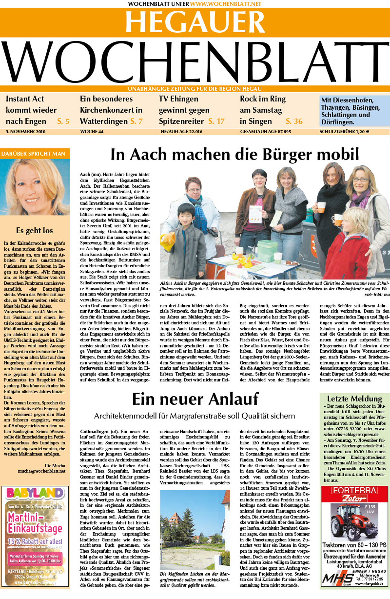 Ausgabe 44 vom 03. November 2010