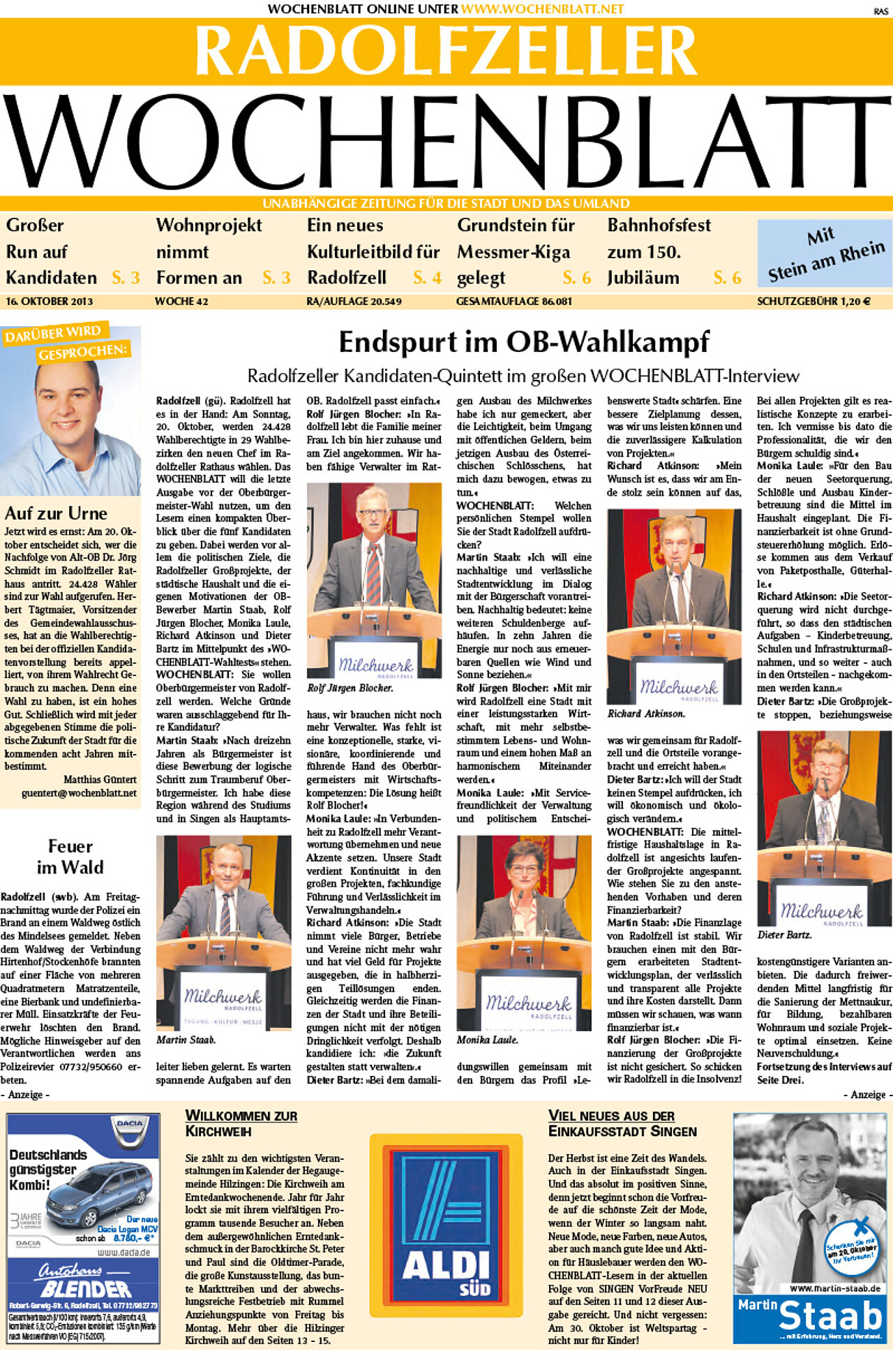 Ausgabe 42 vom 16. Oktober 2013