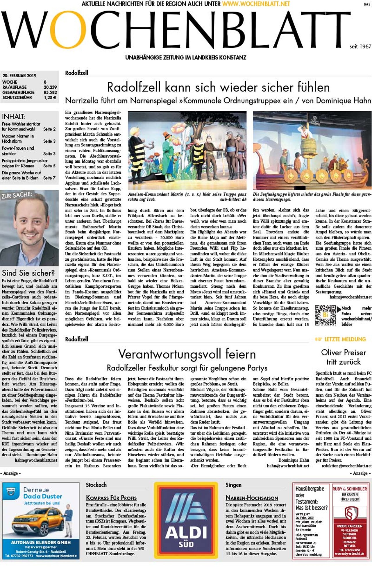Ausgabe 08 vom 20. Februar 2019