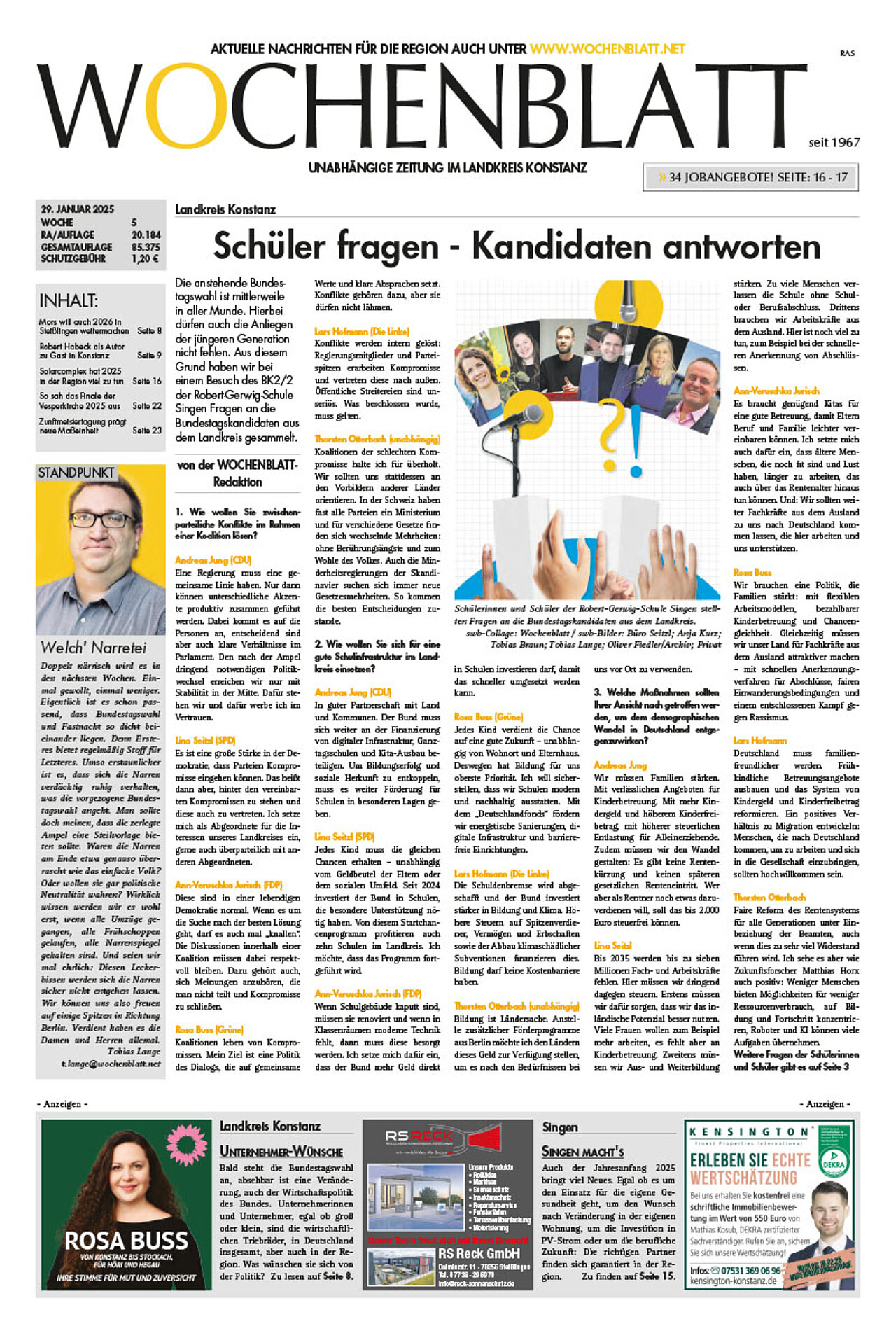 Ausgabe 5 vom 29. Januar 2025