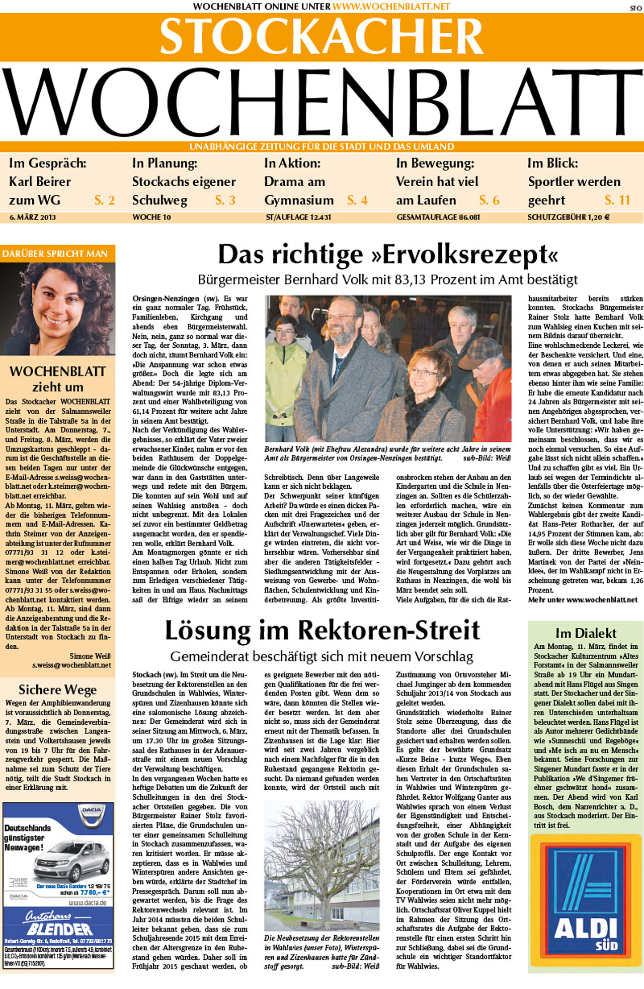 Ausgabe 10 vom 06. März 2013