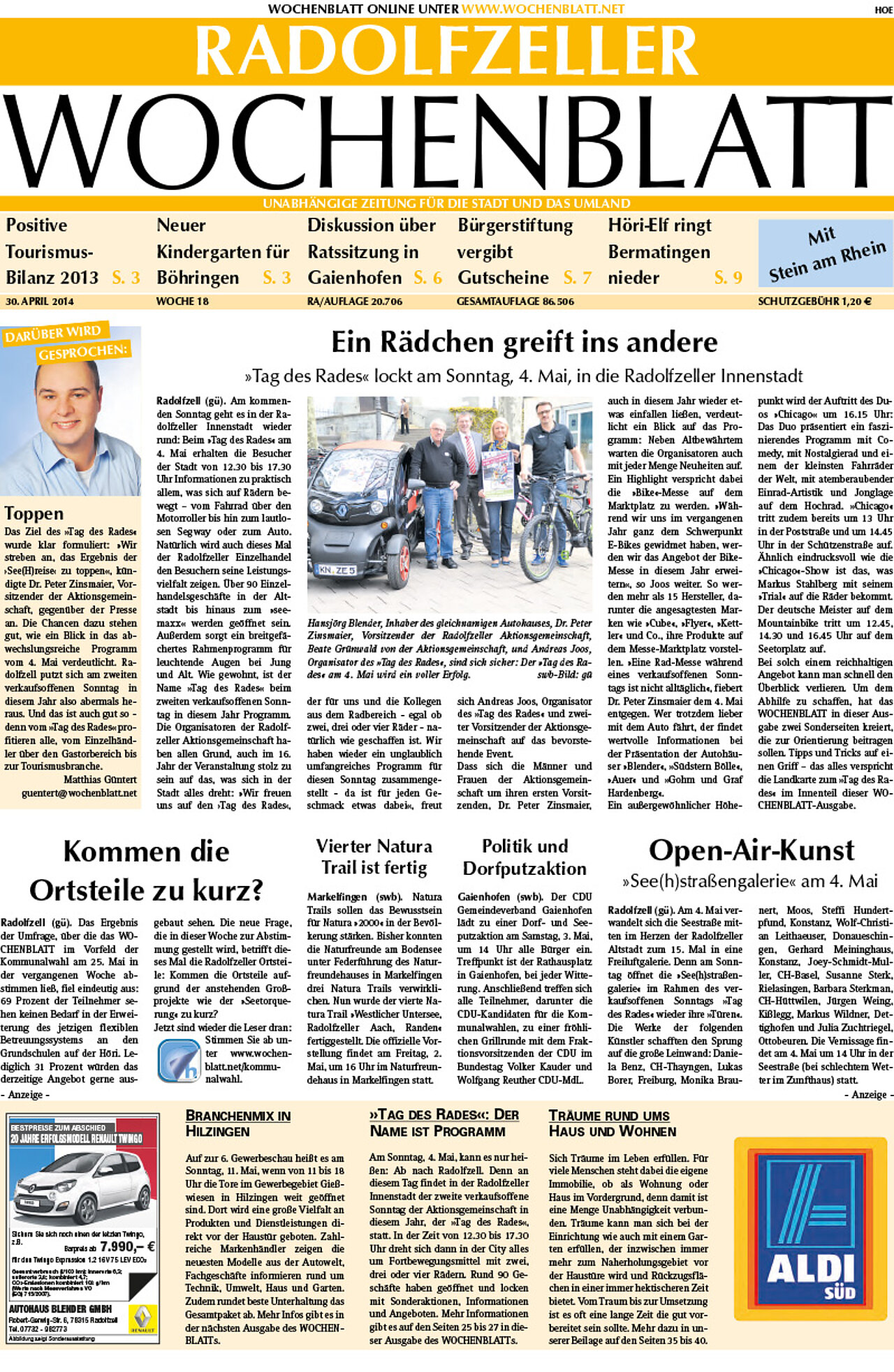 Ausgabe 18 vom 30. April 2014
