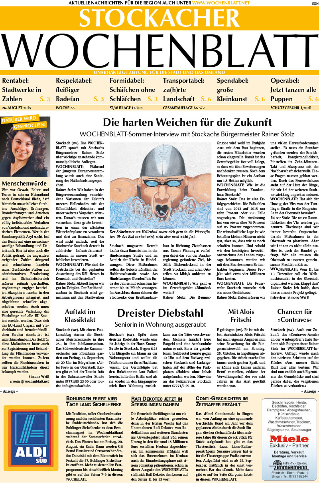 Ausgabe 35 vom 26. August 2015