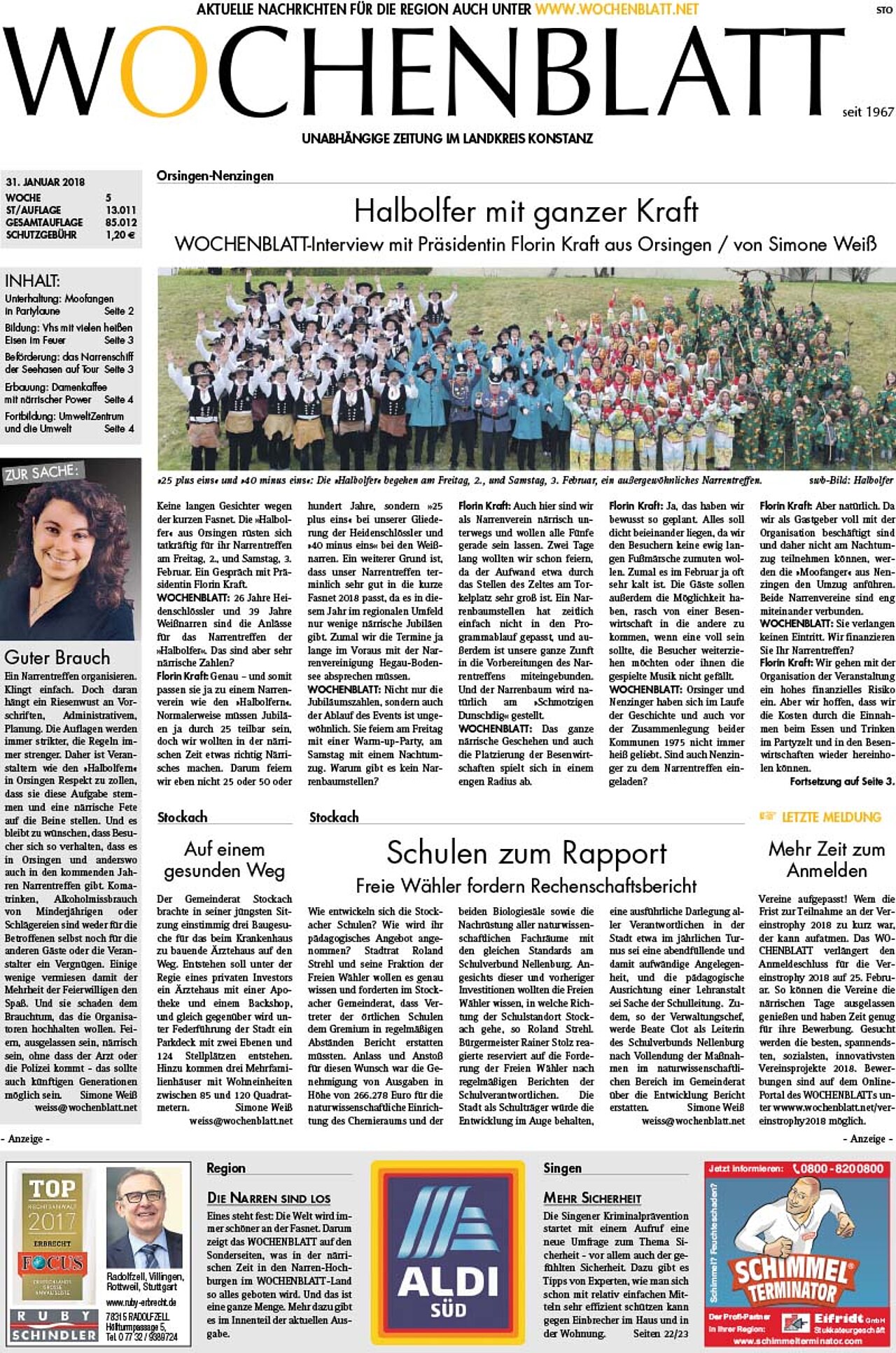 Ausgabe 05 vom 31. Januar 2018