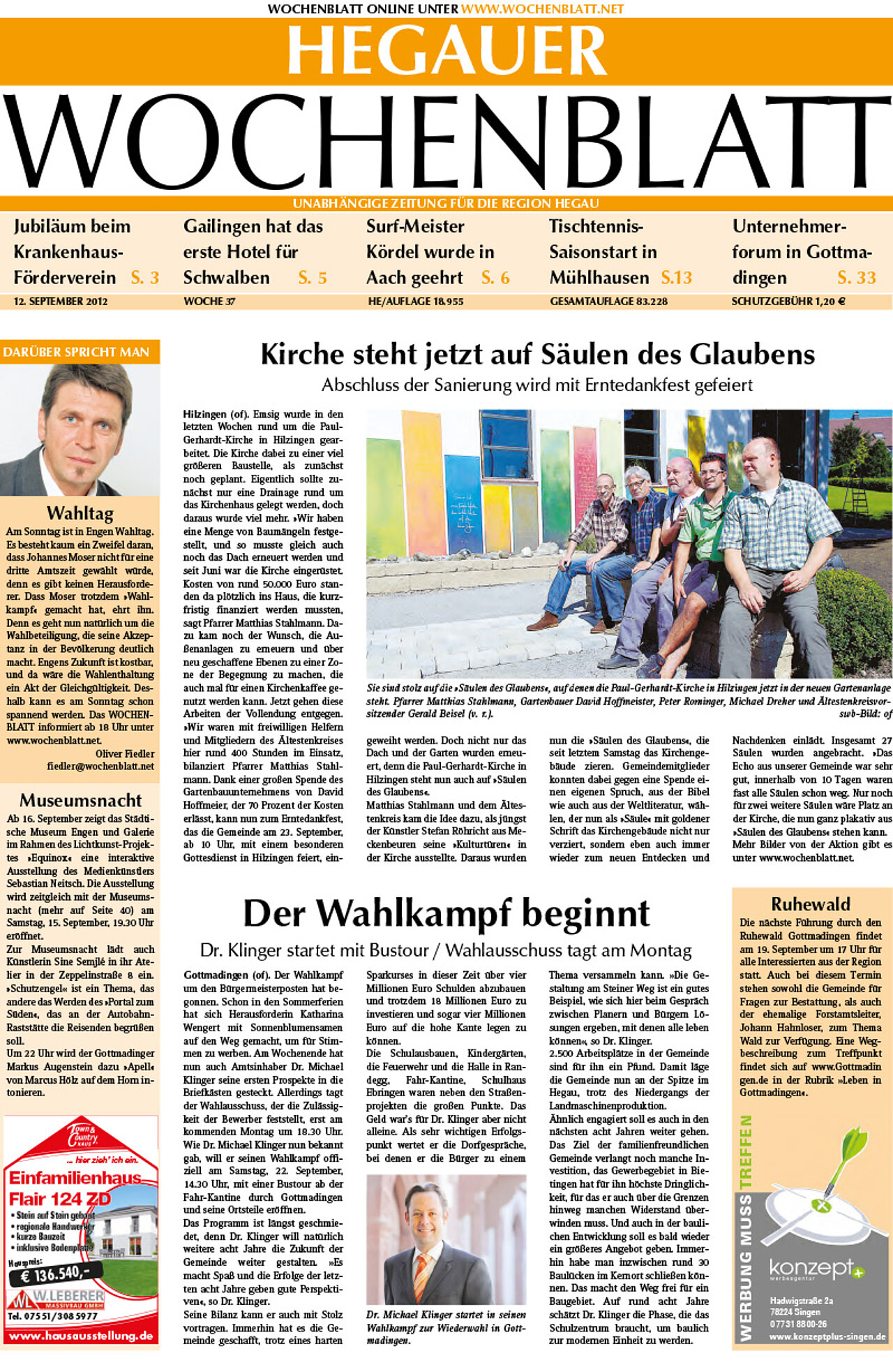 Ausgabe 37 vom 12. September 2012