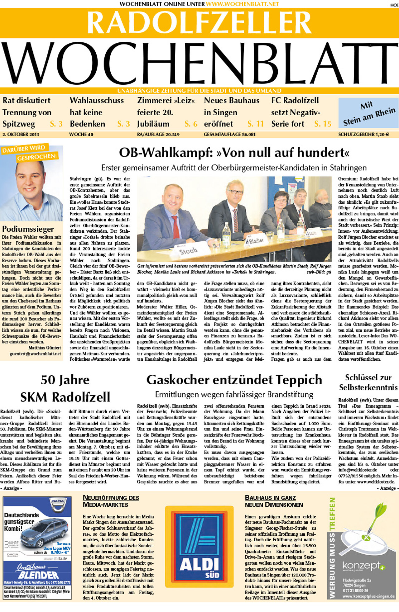 Ausgabe 40 vom 02. Oktober 2013