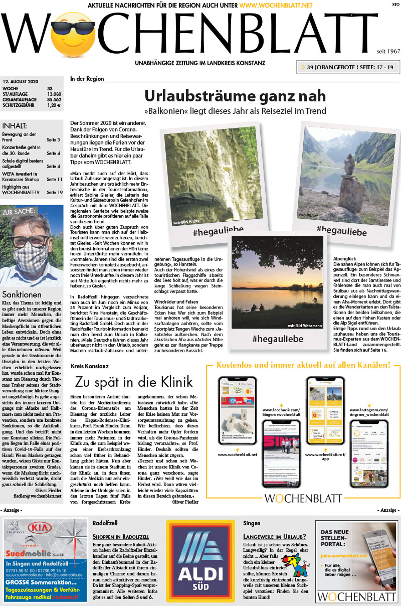 Ausgabe 33 vom 12. August 2020