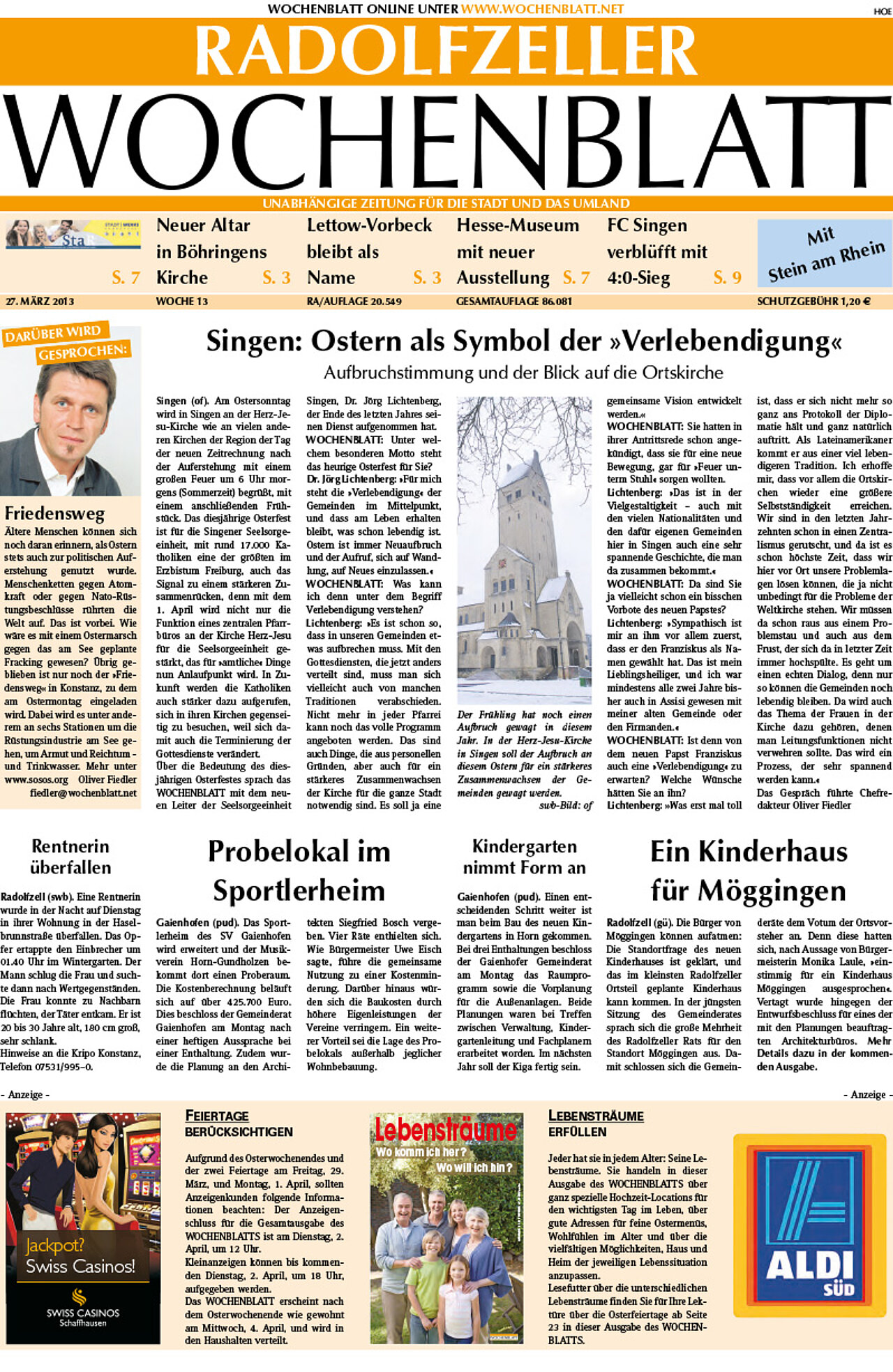 Ausgabe 13 vom 27. März 2013