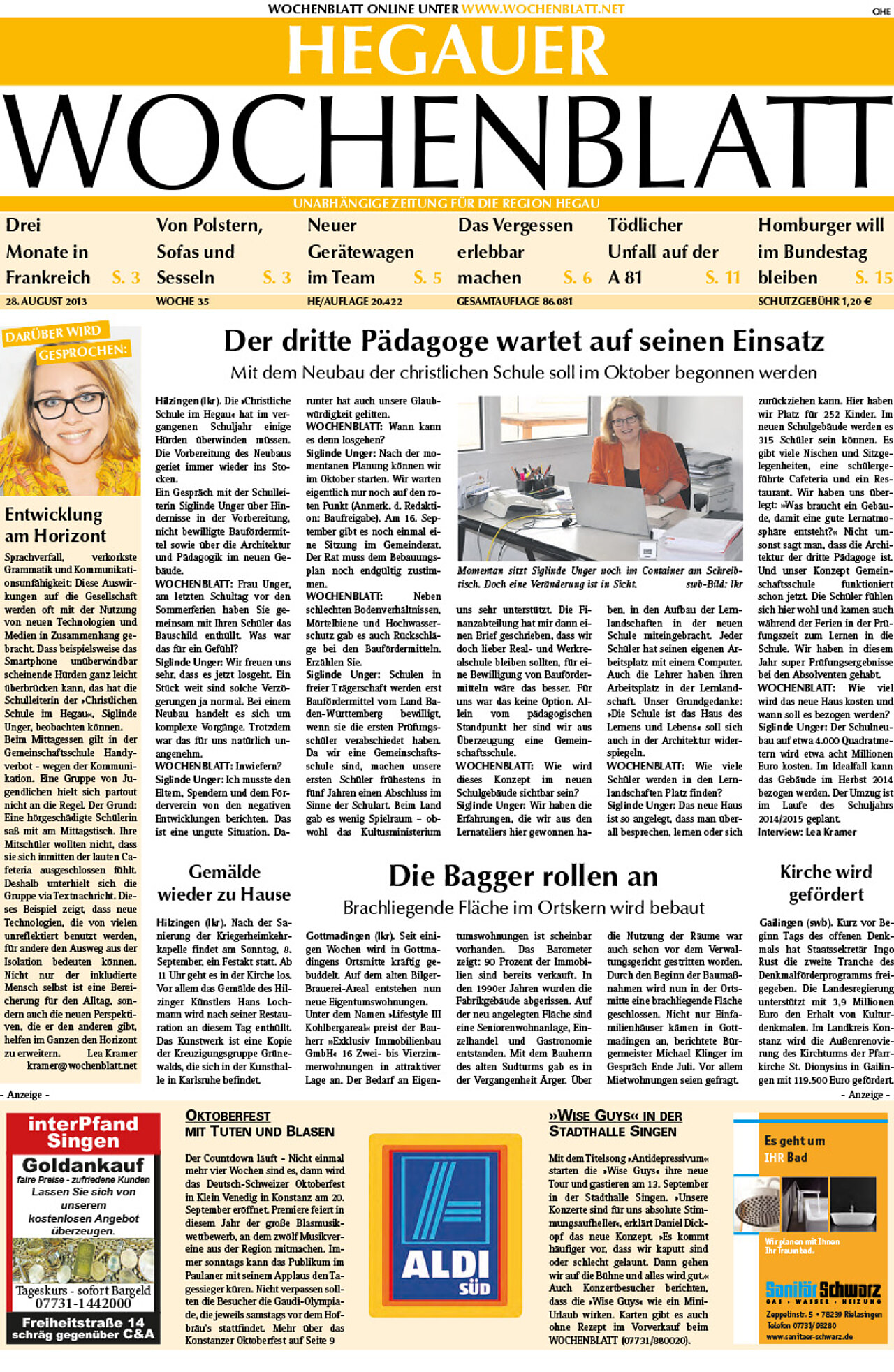 Ausgabe 35 vom 28. August 2013