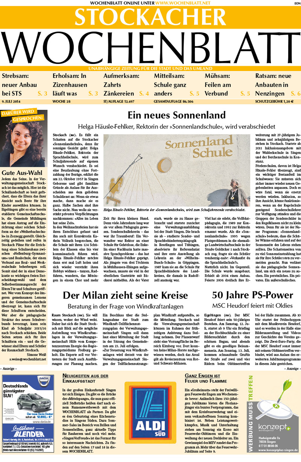 Ausgabe 28 vom 09. Juli 2014