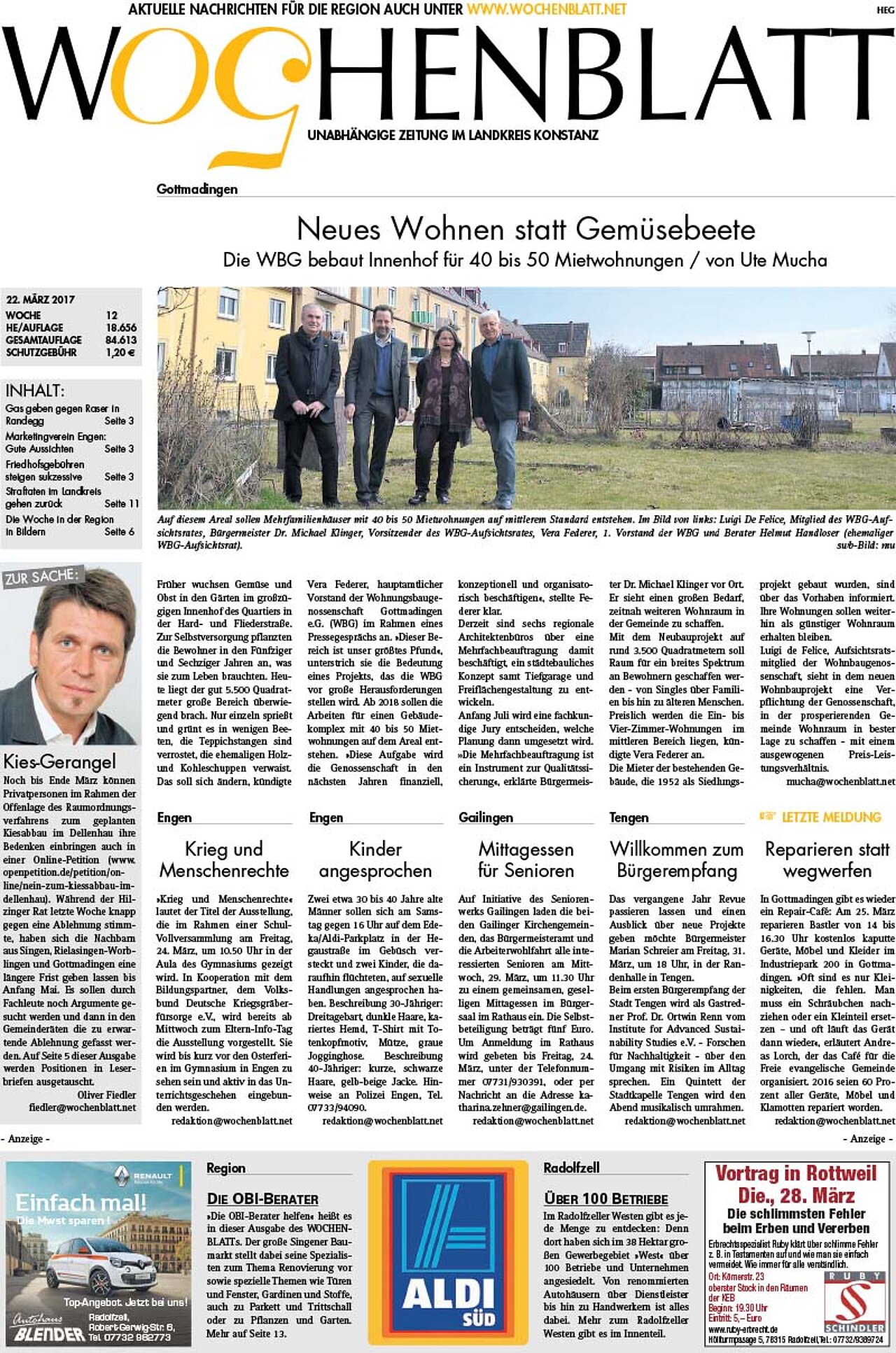 Ausgabe 12 vom 22. März 2017