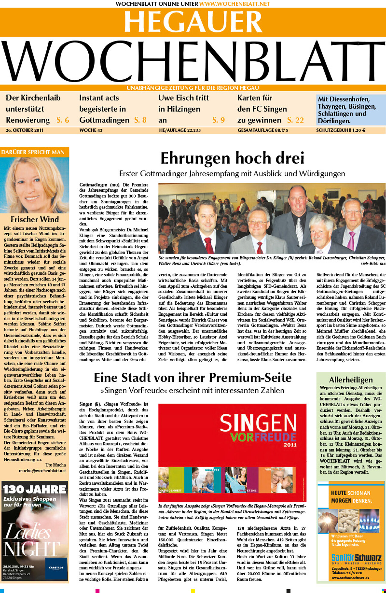 Ausgabe 43 vom 26. Oktober 2011