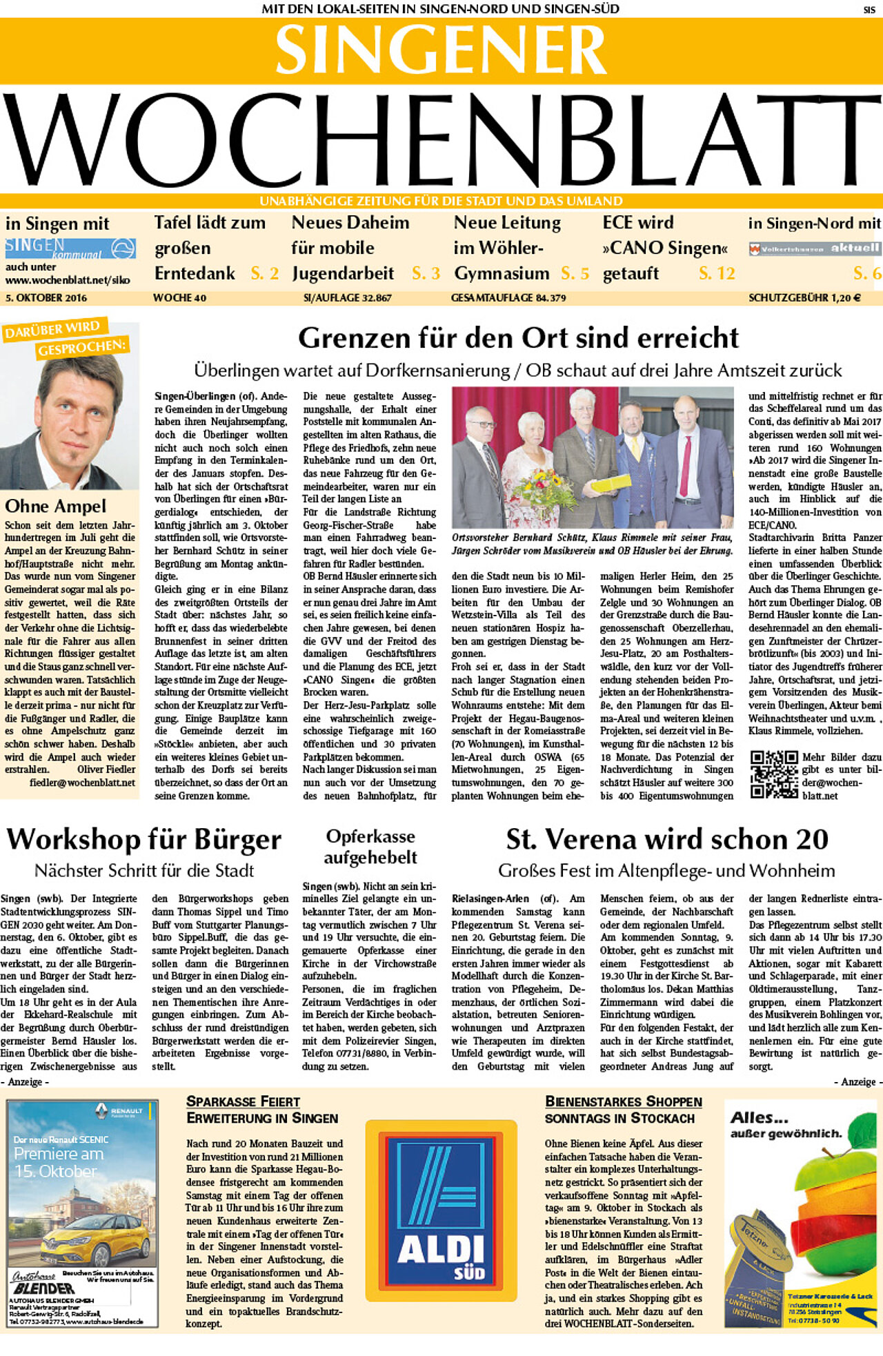 Ausgabe 40 vom 05. Oktober 2016