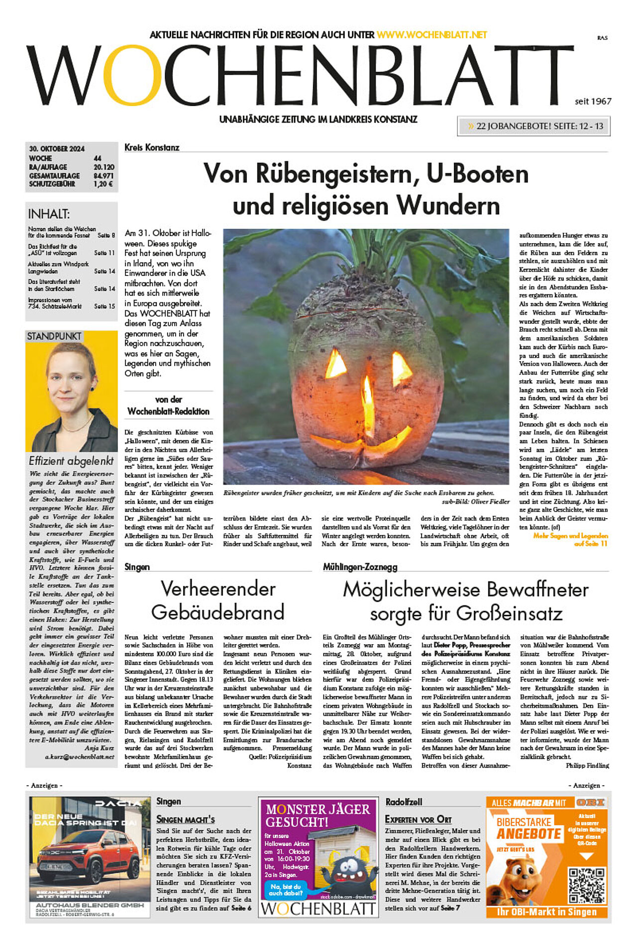Ausgabe 44 vom 30. Oktober 2024