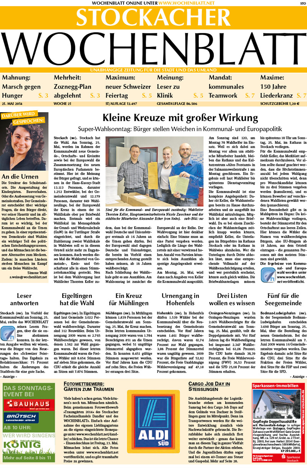 Ausgabe 21 vom 21. Mai 2014