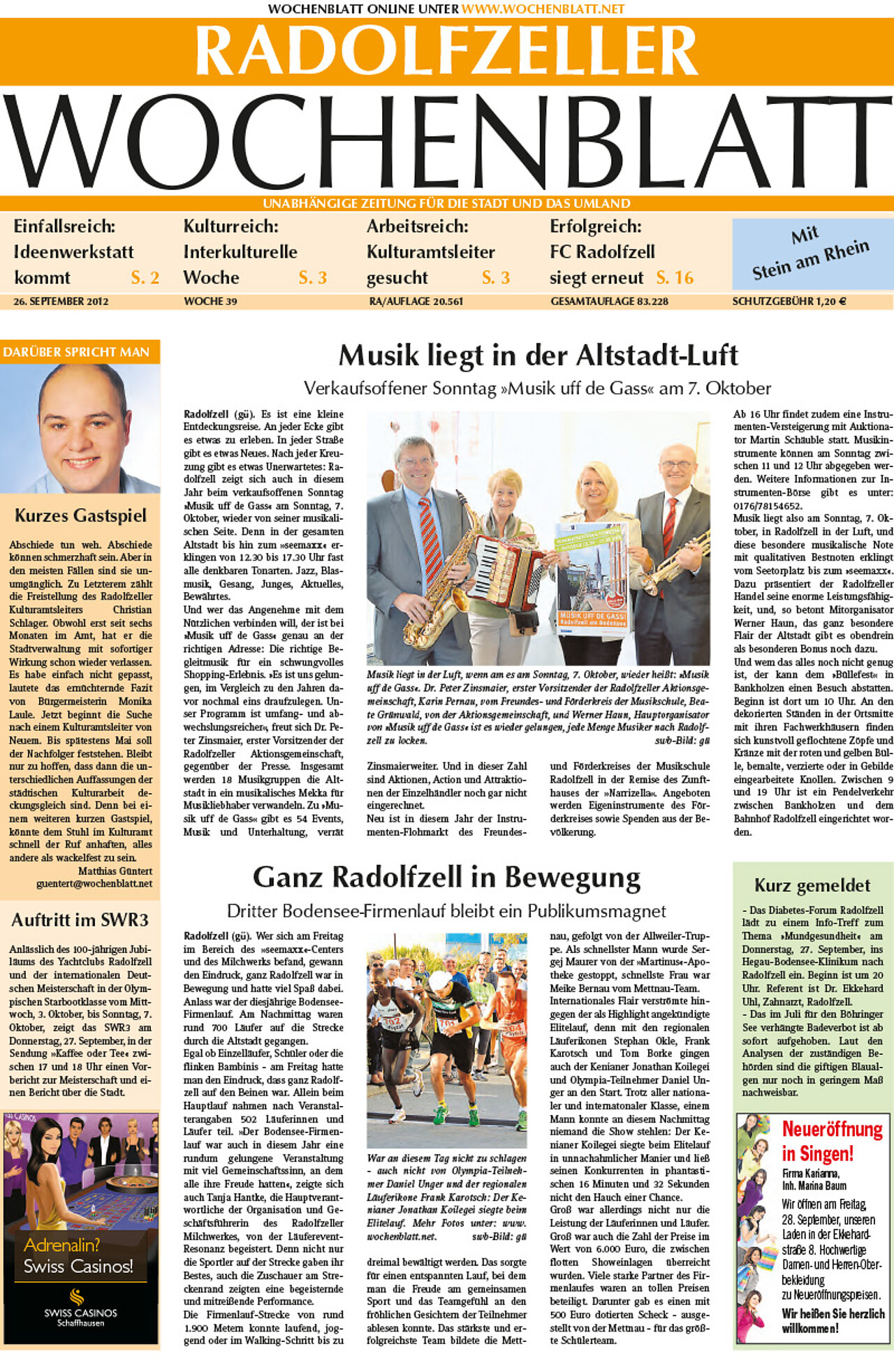 Ausgabe 39 vom 26. September 2012