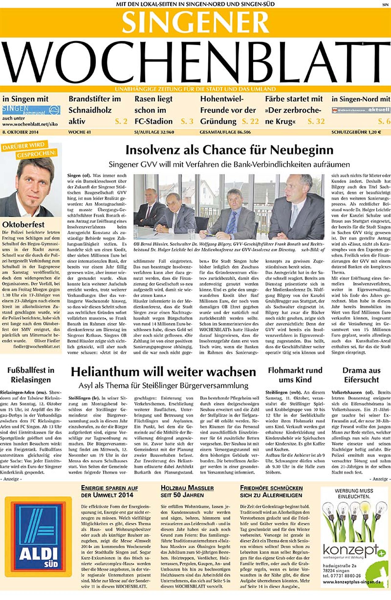 Ausgabe 41 vom 08. Oktober 2014