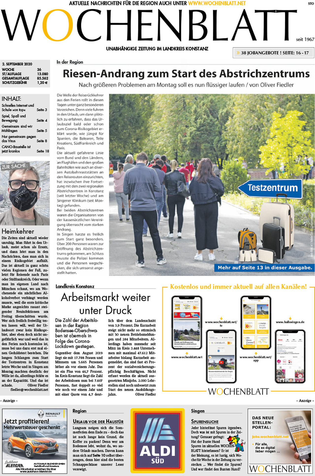 Ausgabe 36 vom 02. September 2020