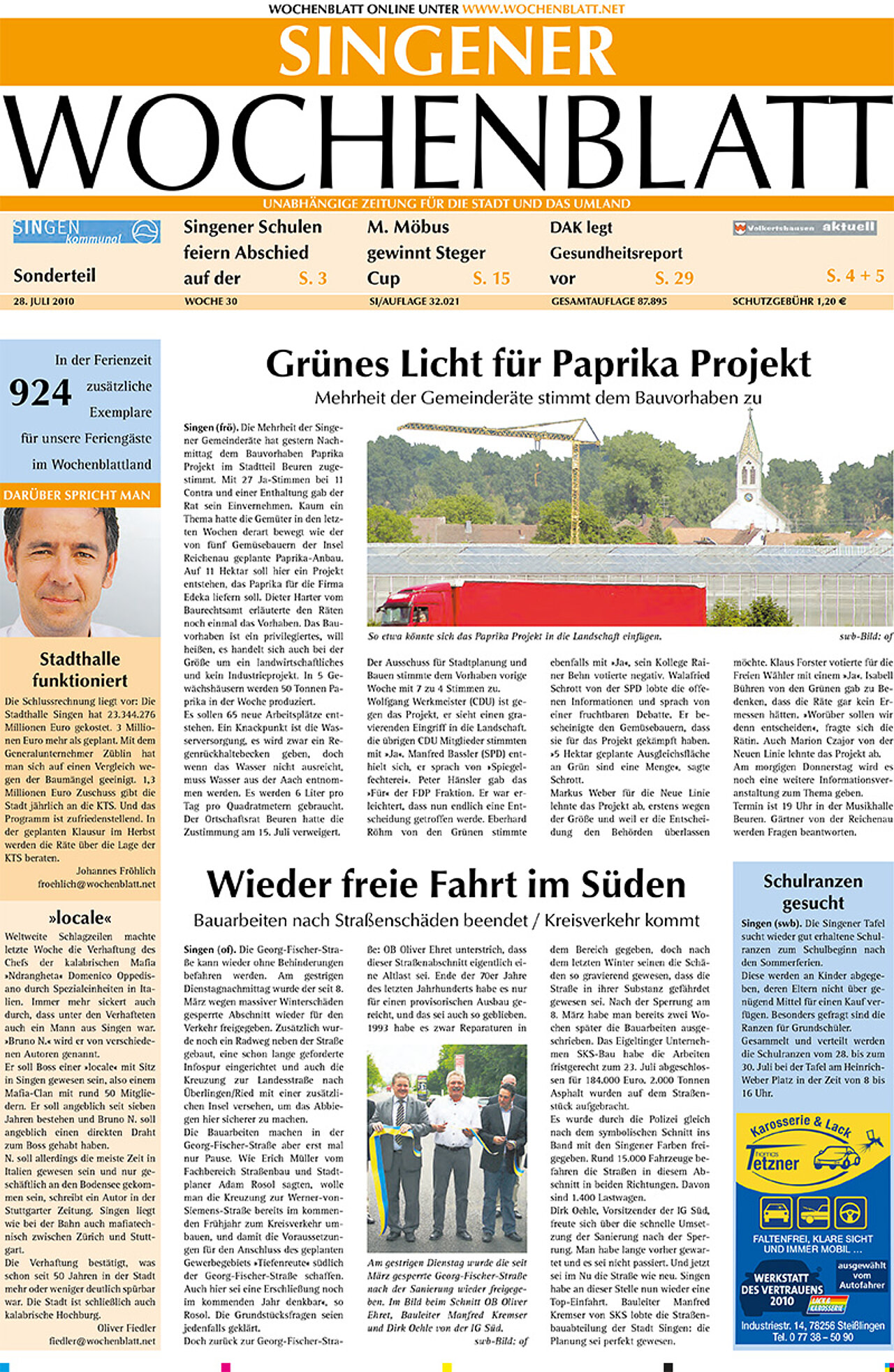 Ausgabe 30 vom 28. Juli 2010