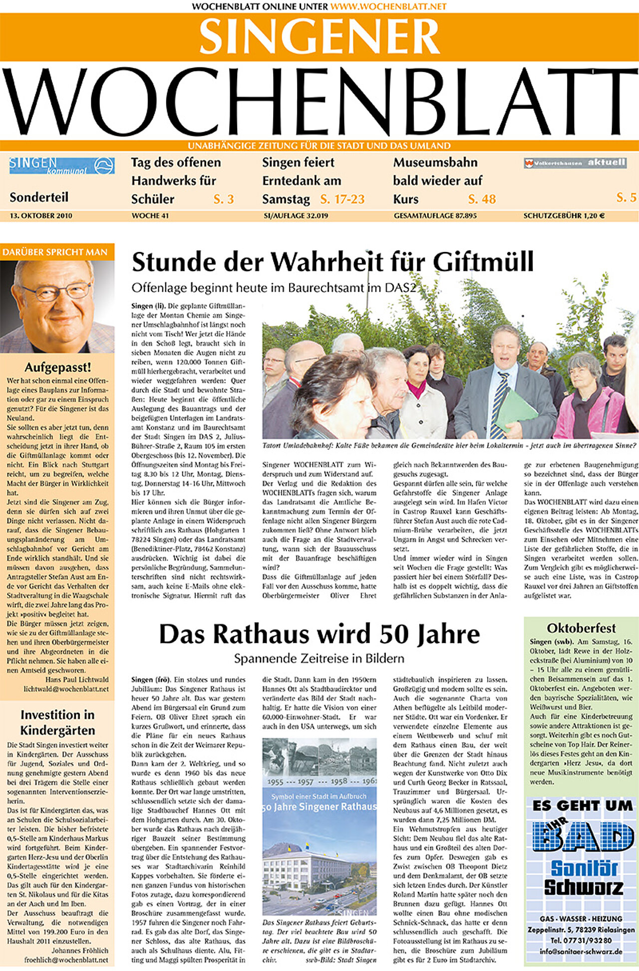 Ausgabe 41 vom 13. Oktober 2010