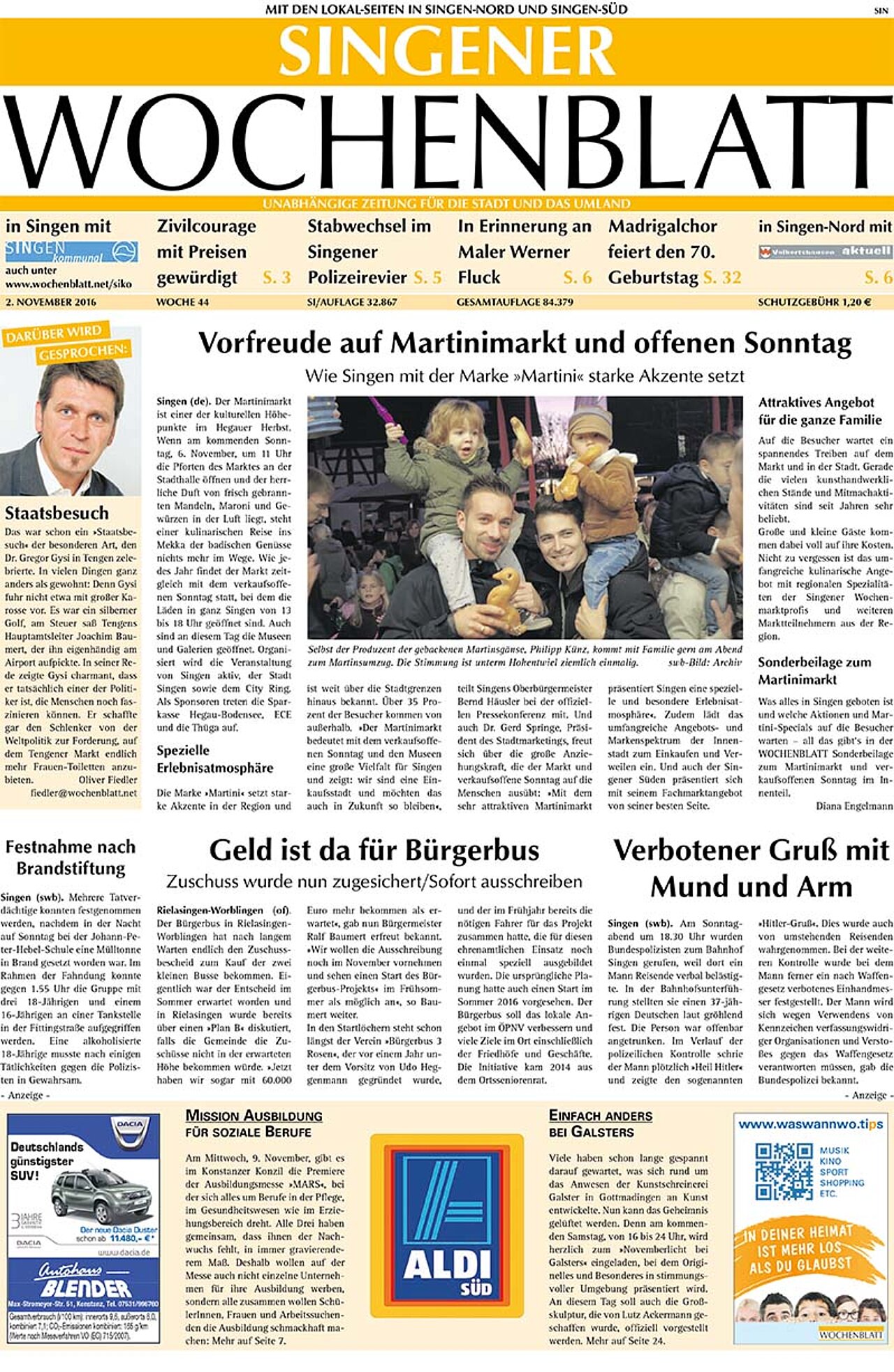 Ausgabe 44 vom 02. November 2016