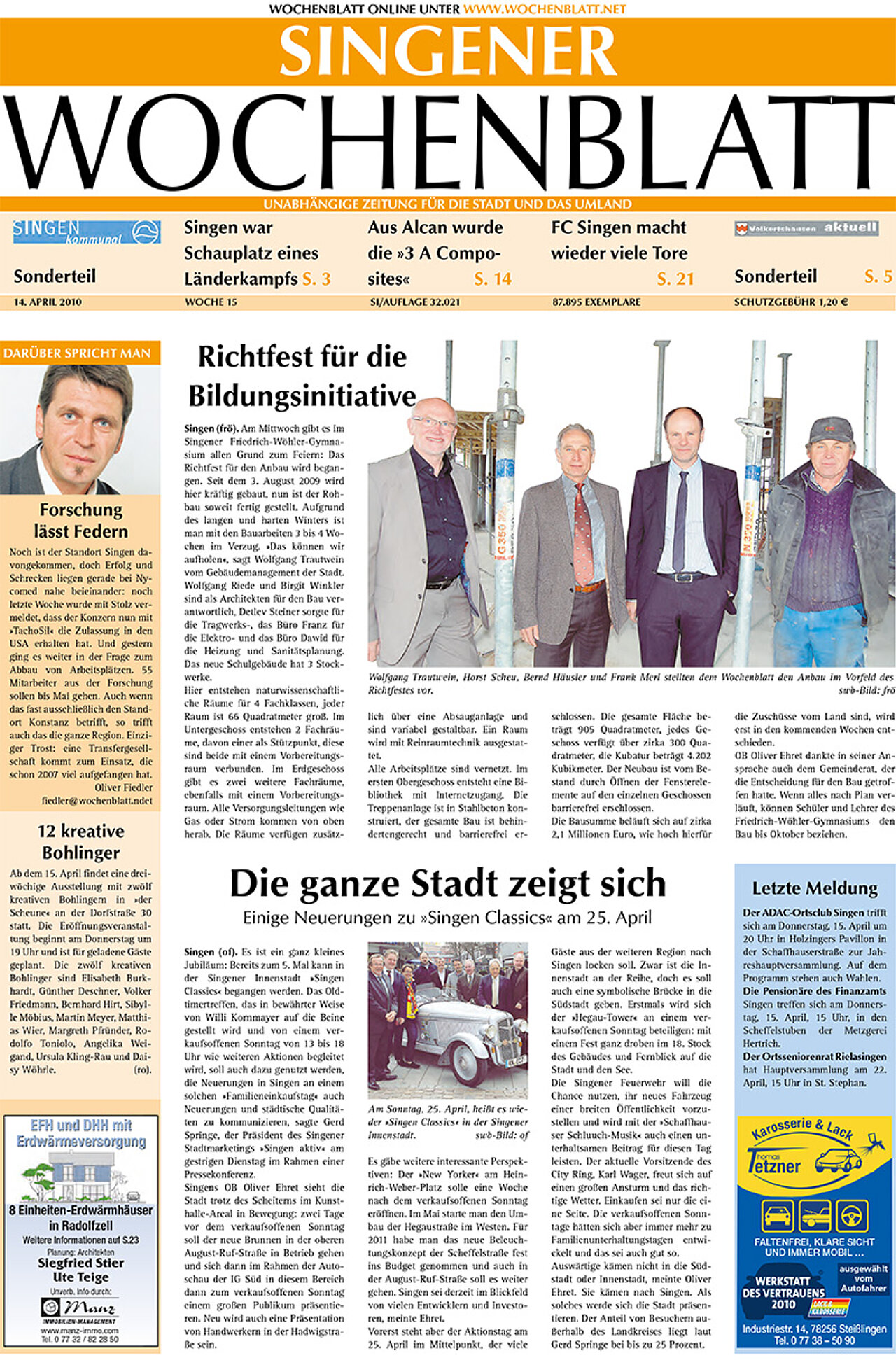 Ausgabe 15 vom 14. April 2010