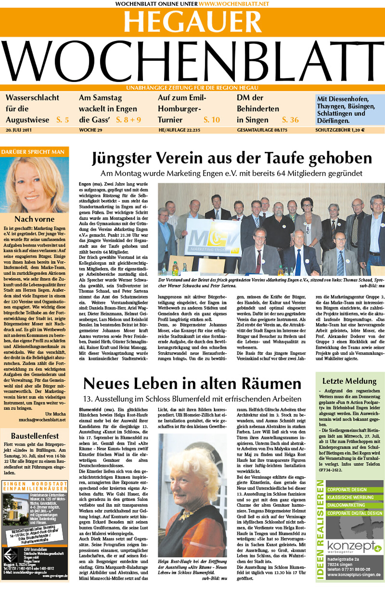 Ausgabe 29 vom 20. Juli 2011