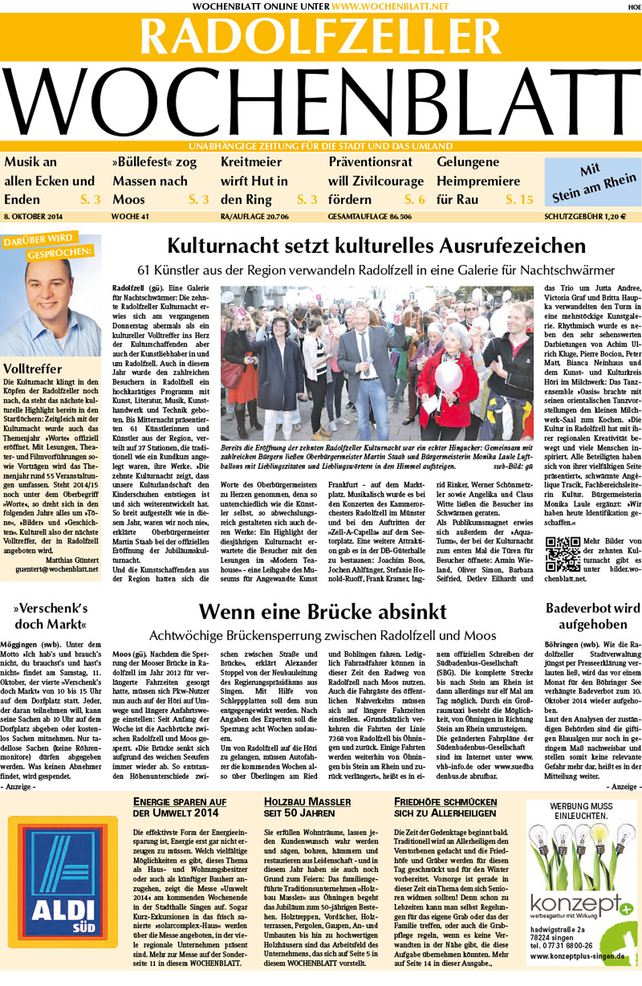 Ausgabe 41 vom 08. Oktober 2014