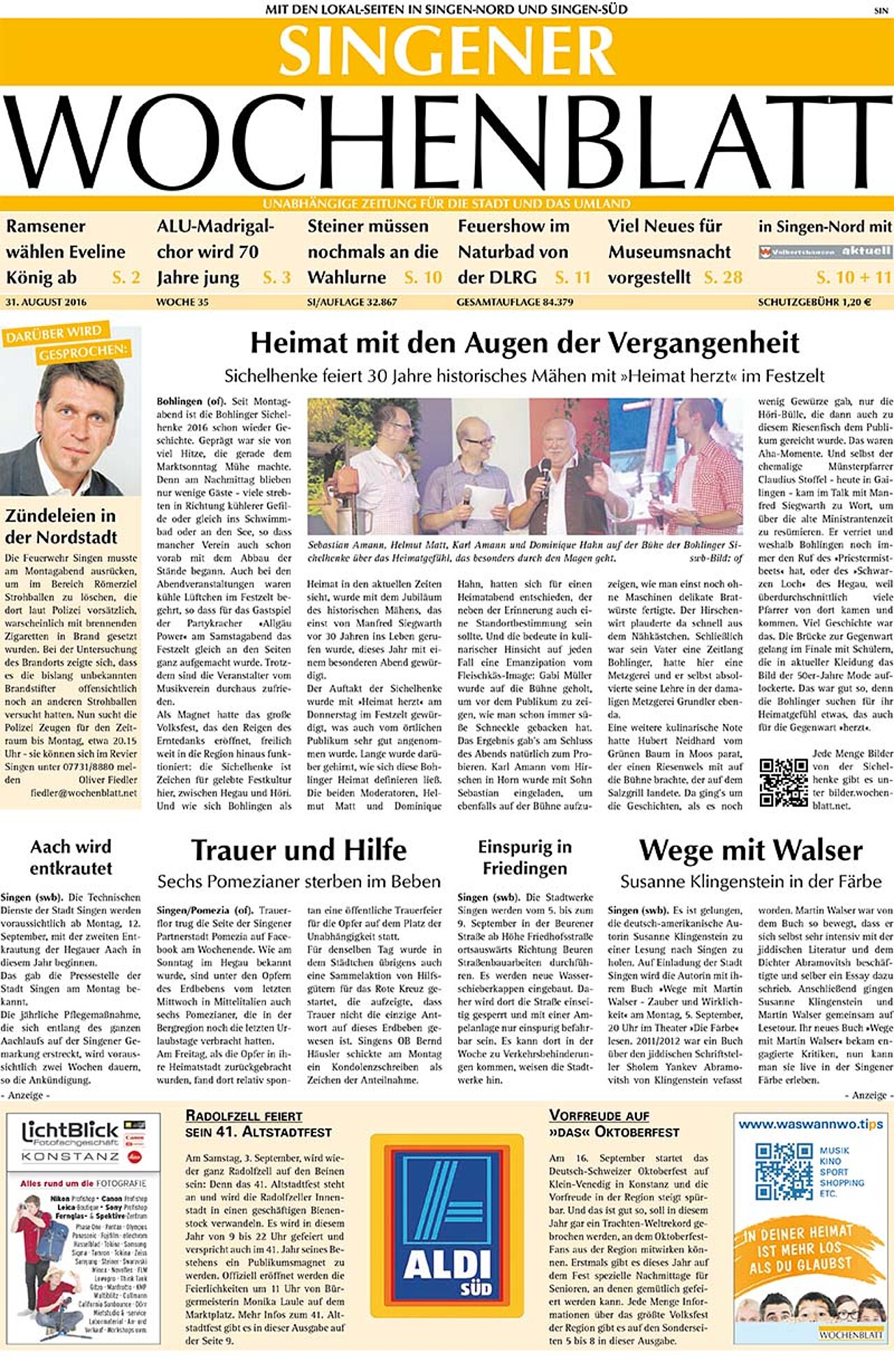 Ausgabe 35 vom 31. August 2016