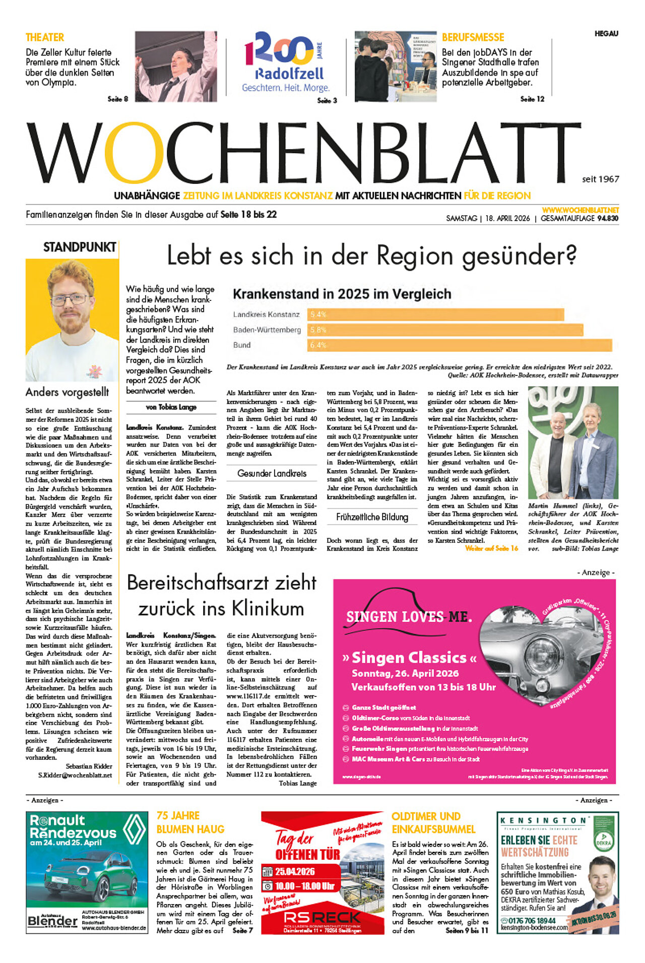 Ausgabe 16 vom 18. April 2026