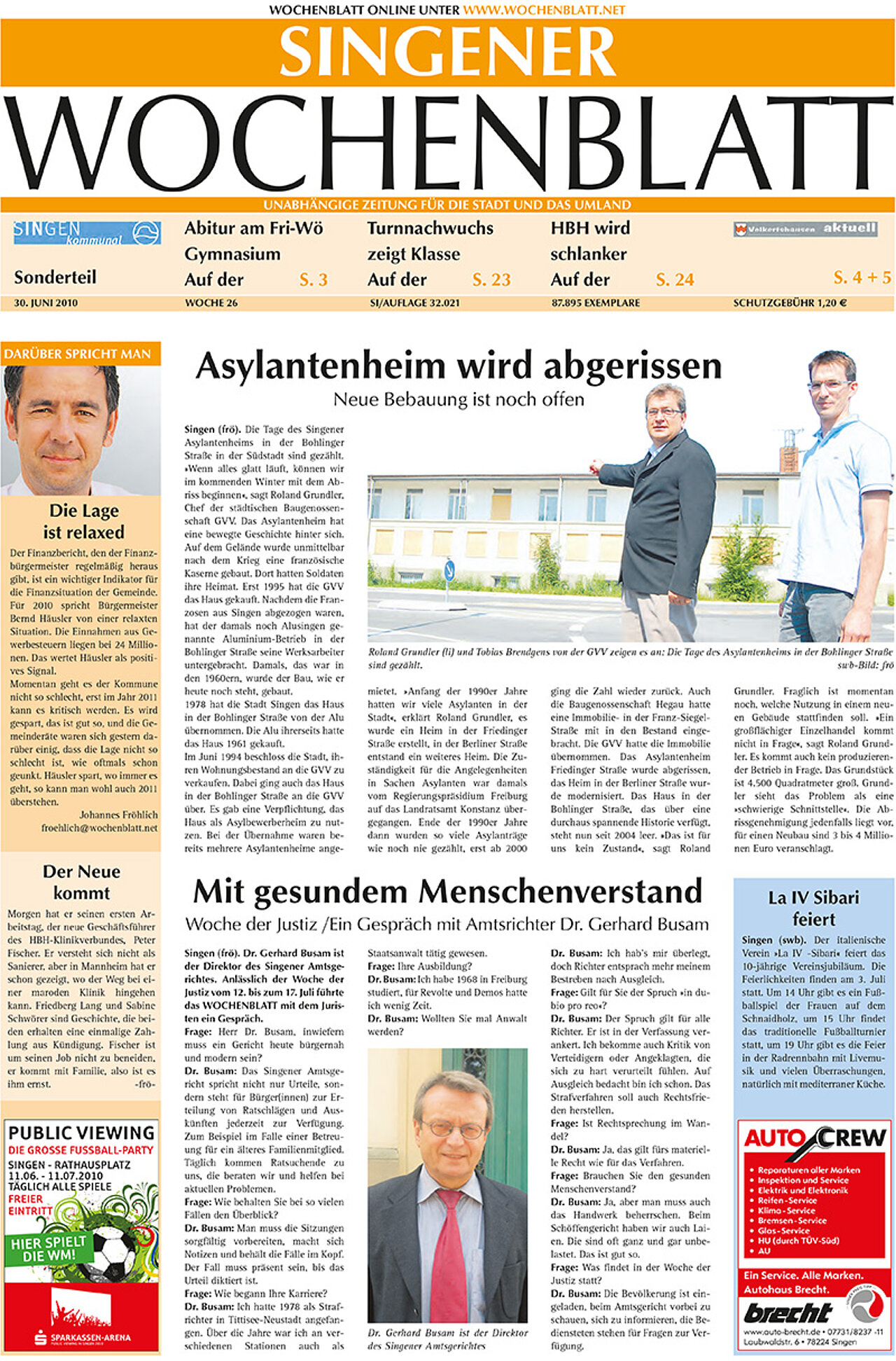 Ausgabe 26 vom 30. Juni 2010