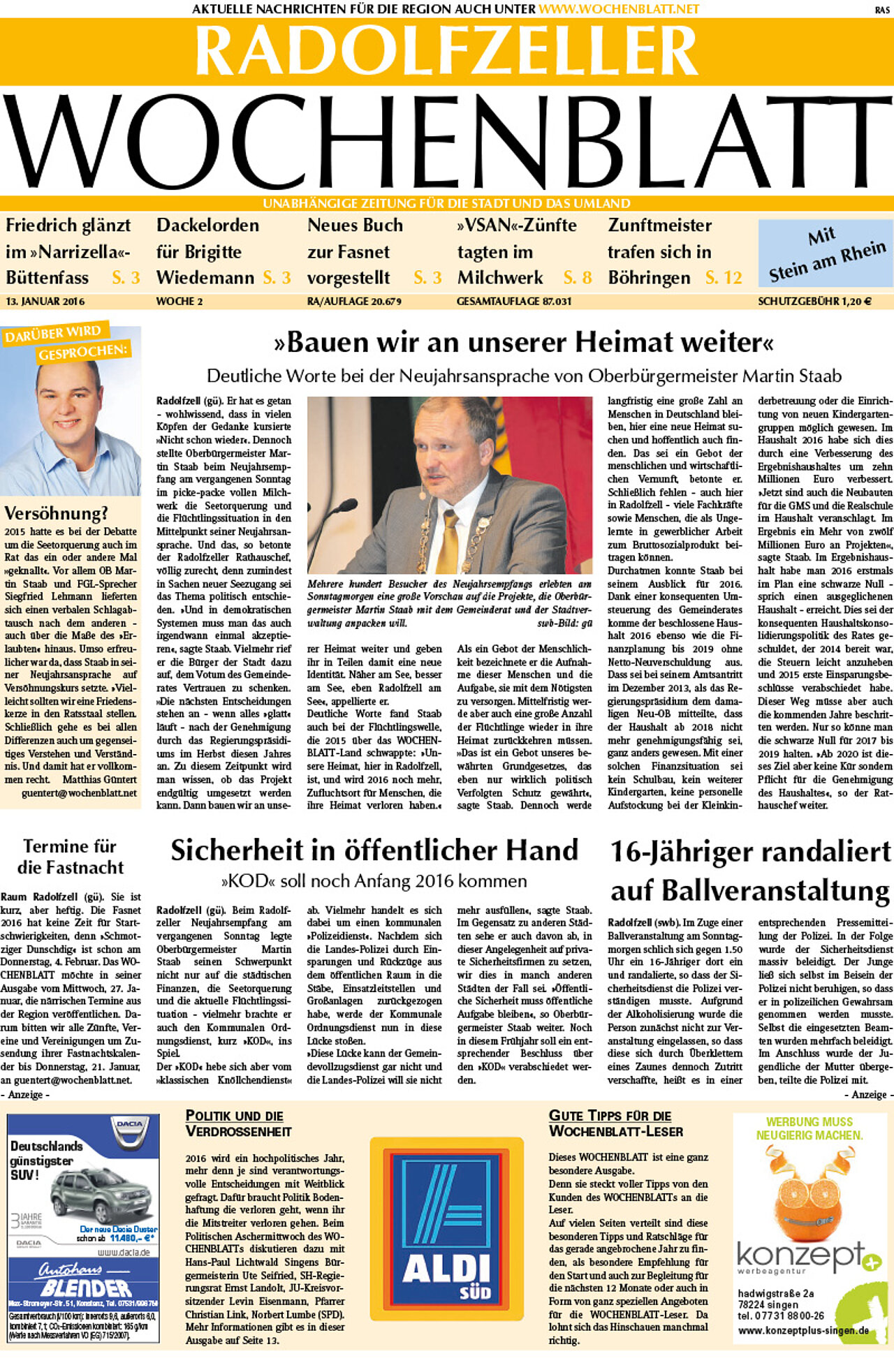 Ausgabe 02 vom 13. Januar 2016
