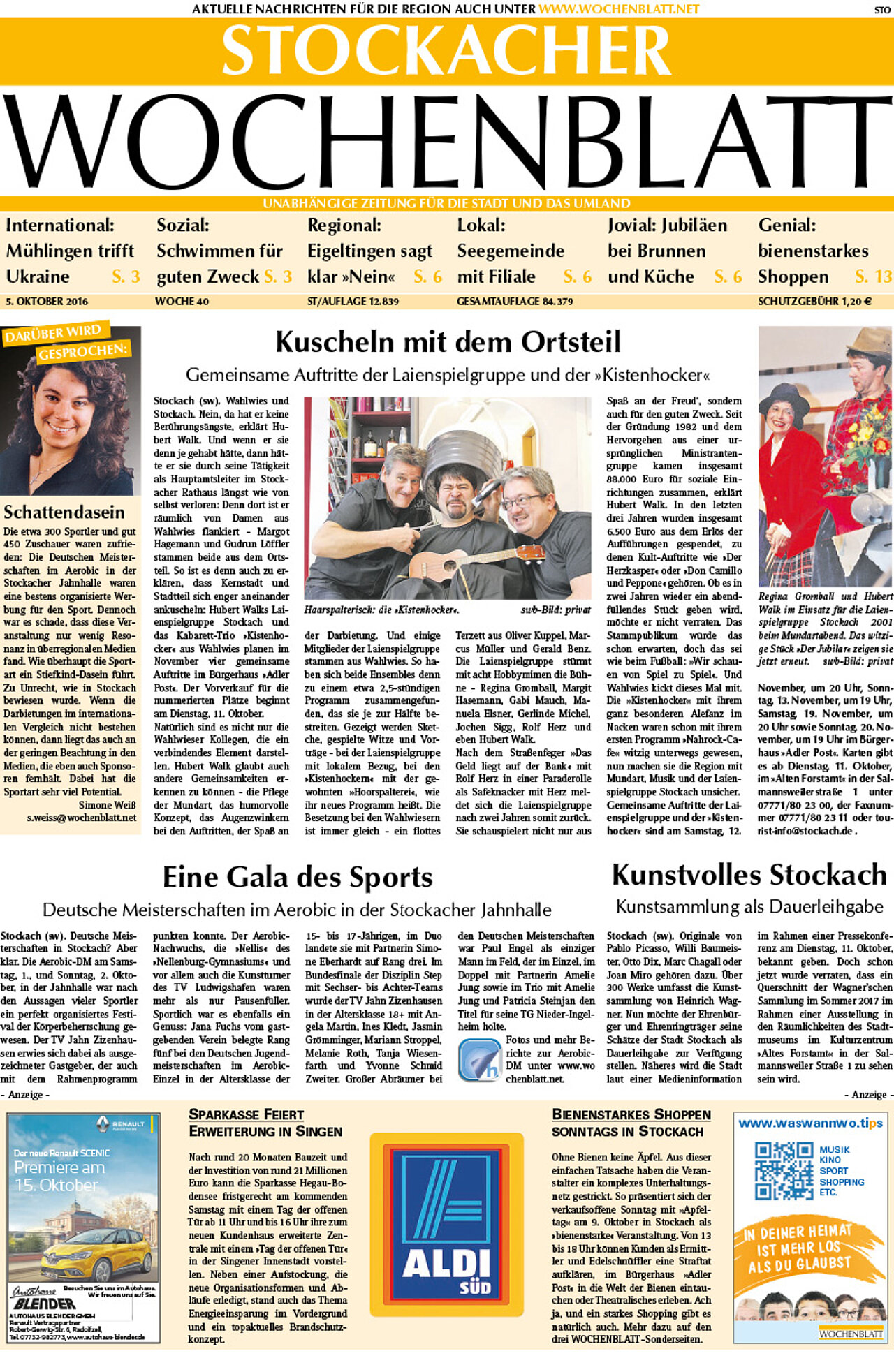 Ausgabe 40 vom 05. Oktober 2016