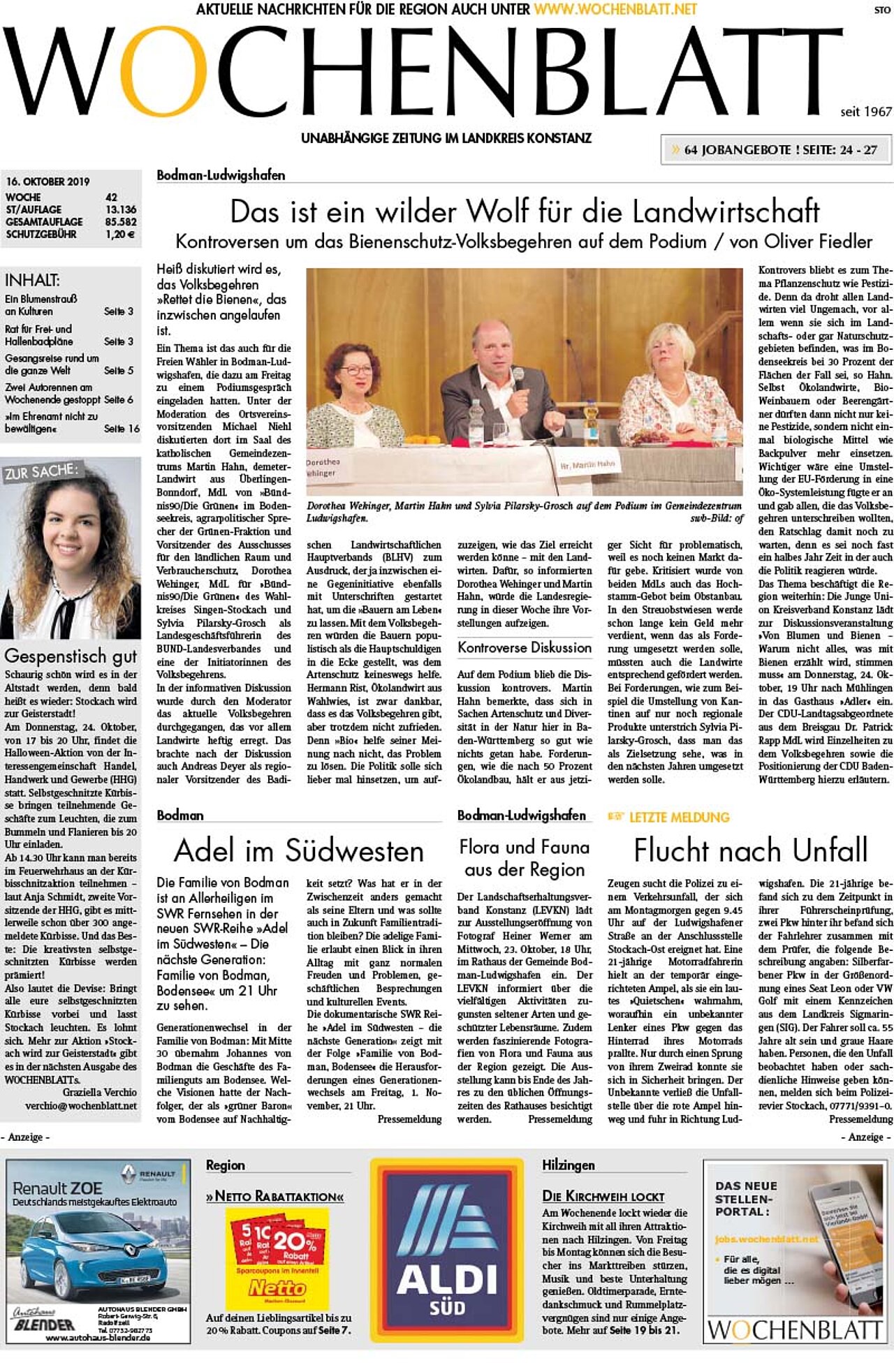Ausgabe 42 vom 16. Oktober 2019