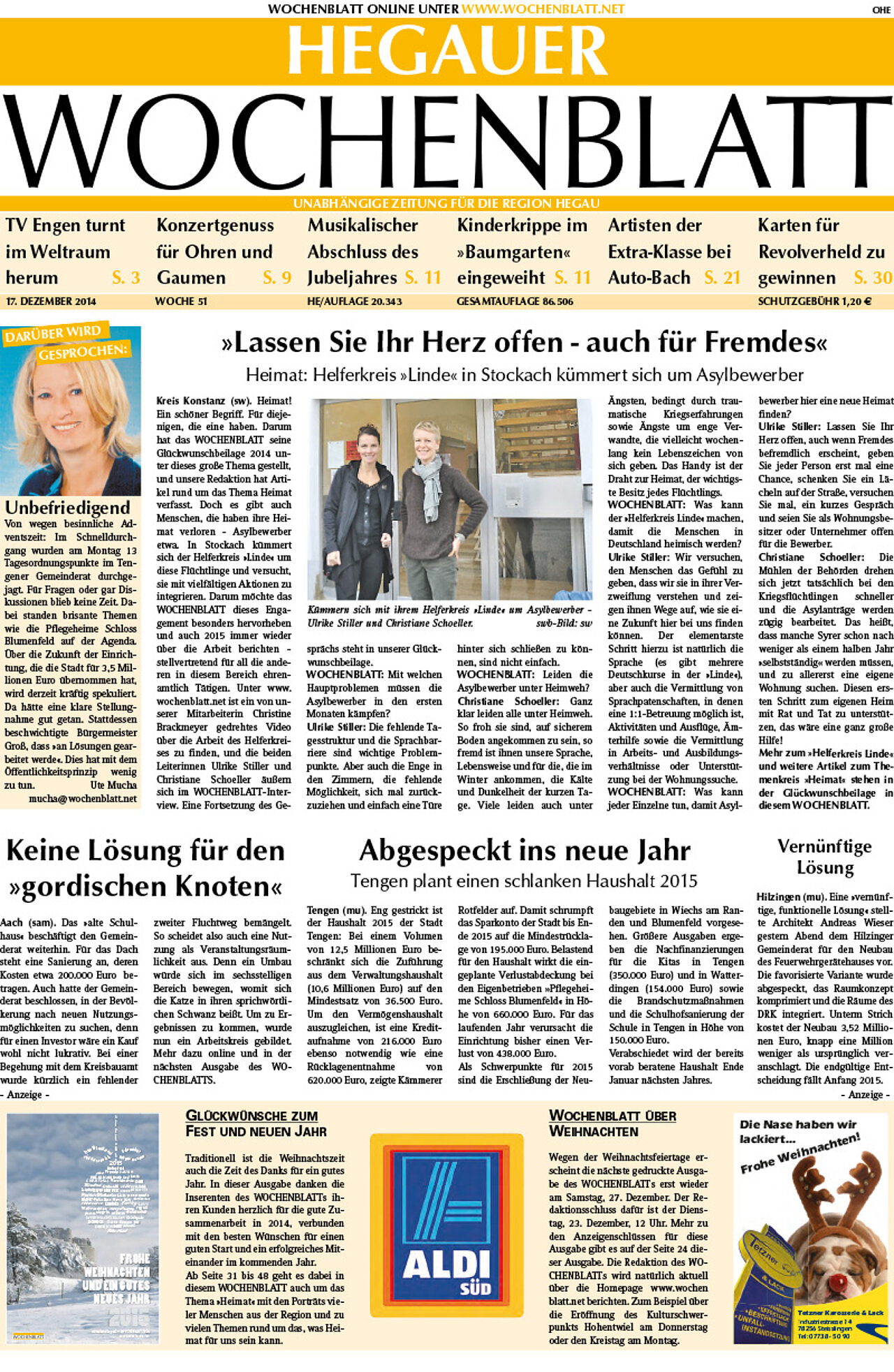Ausgabe 51 vom 17. Dezember 2014