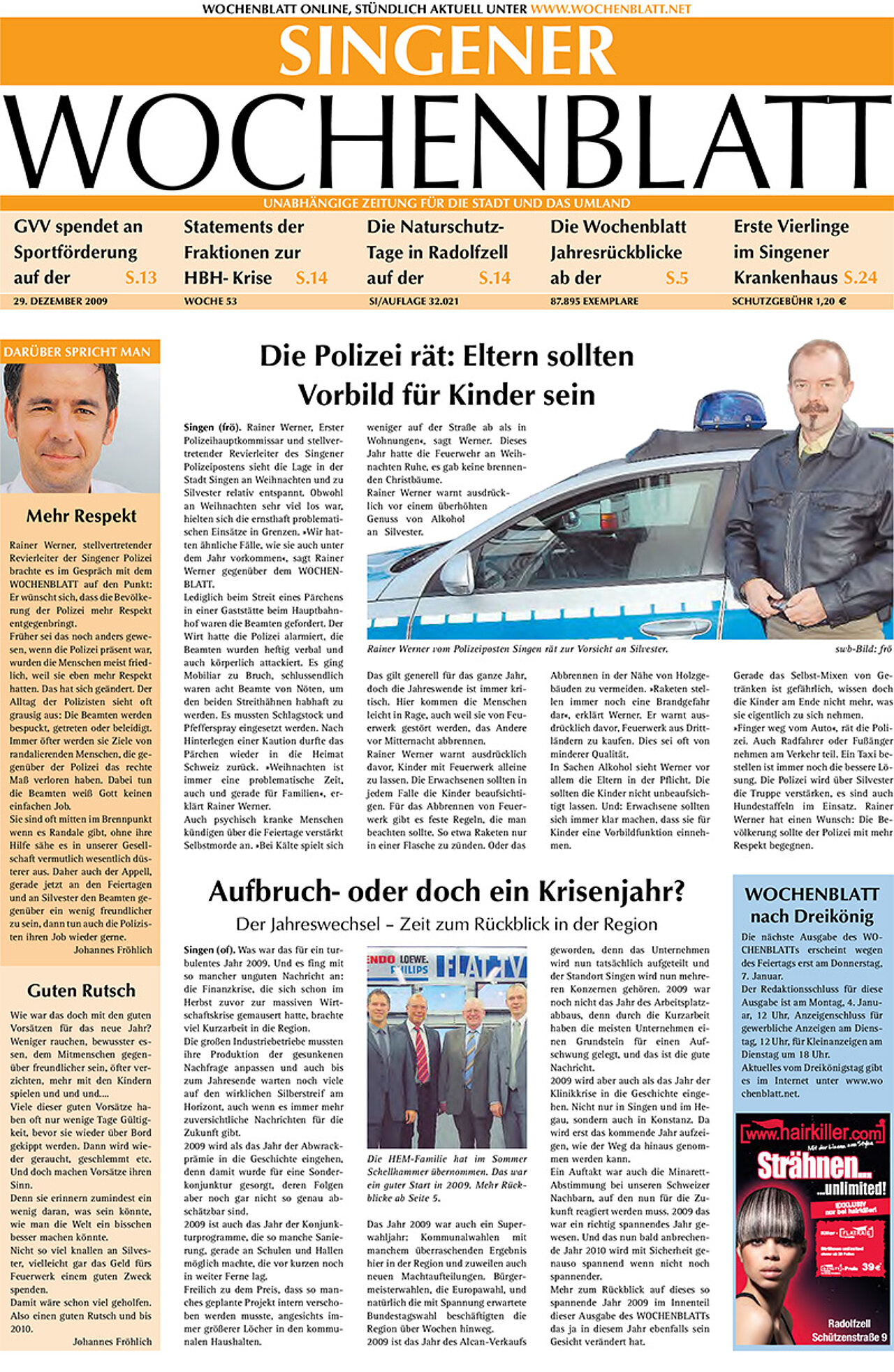 Ausgabe 52 vom 29. Dezember 2009