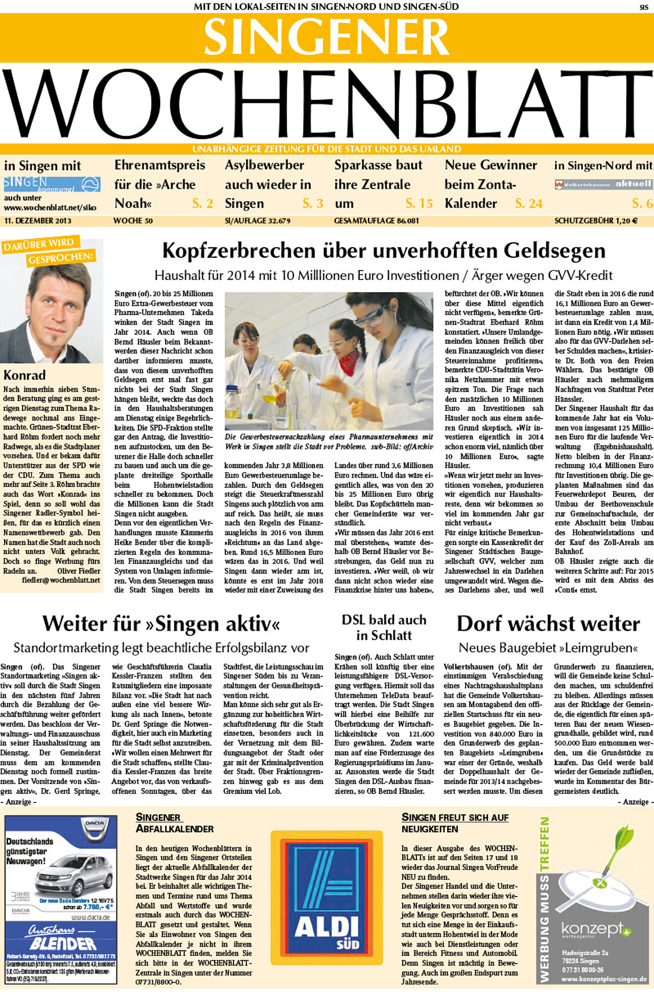 Ausgabe 50 vom 11. Dezember 2013