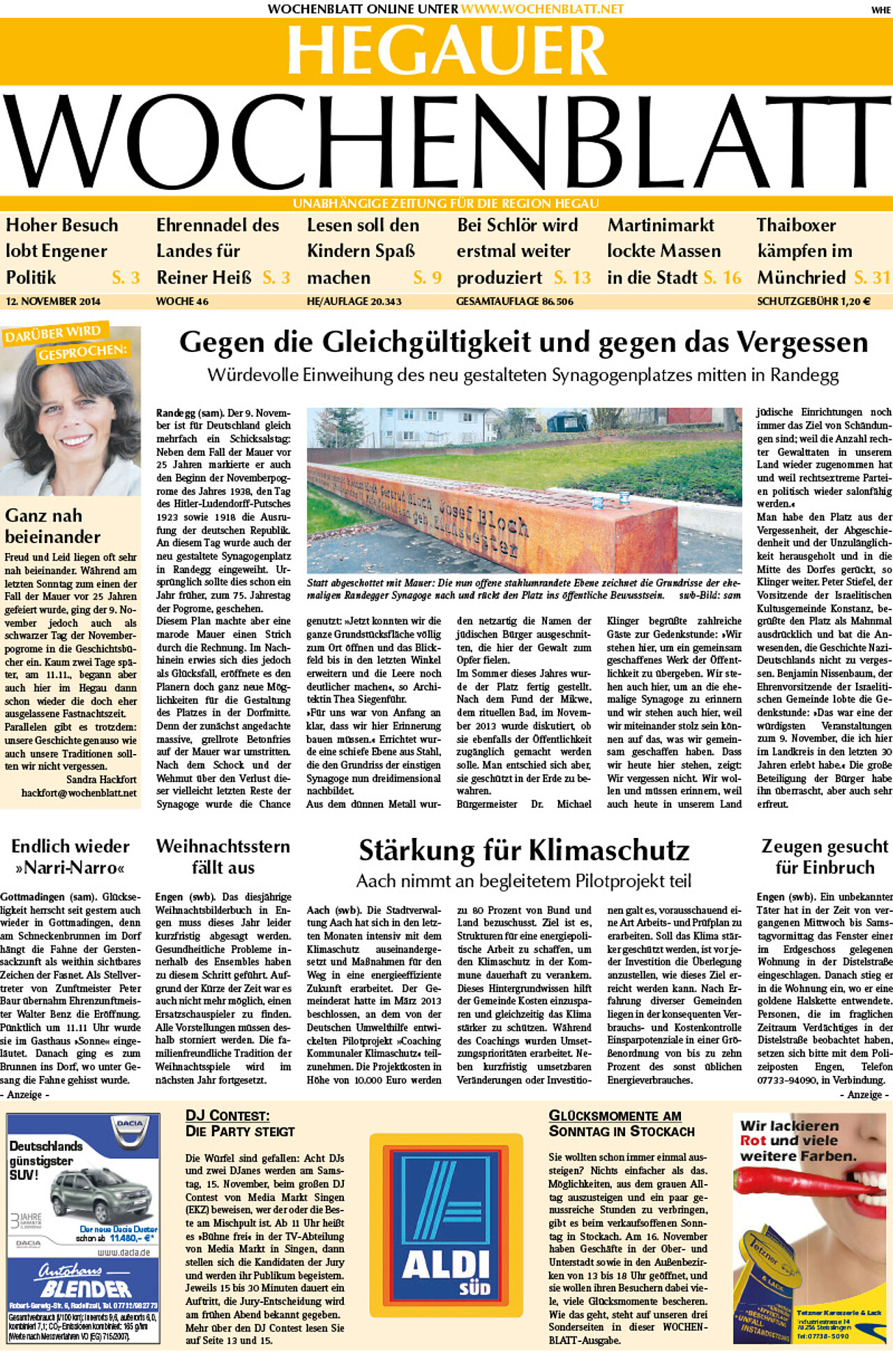 Ausgabe 46 vom 12. November 2014